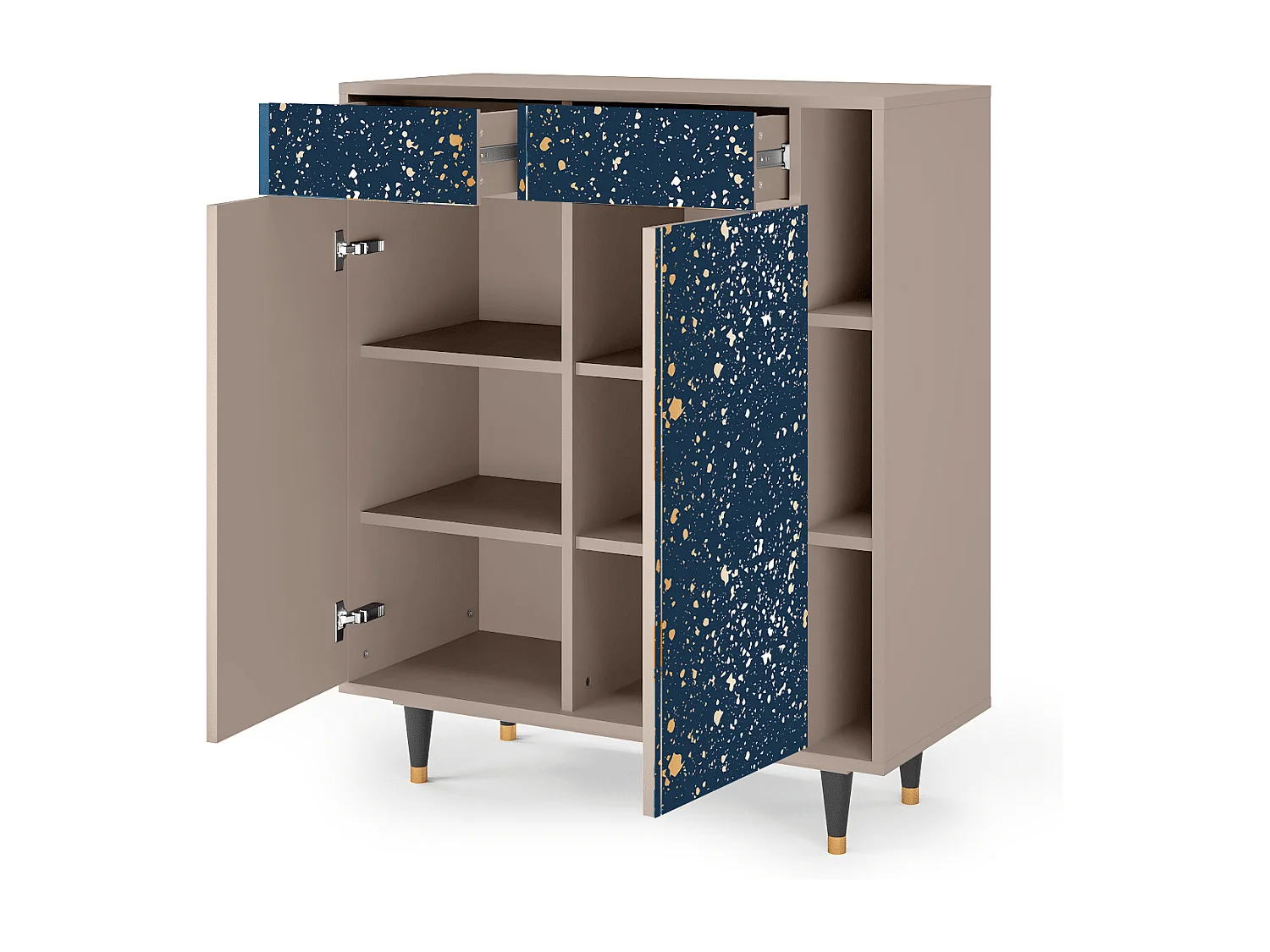 Kredens - 96х110х41 cm - BS6 - Starfall, Latte