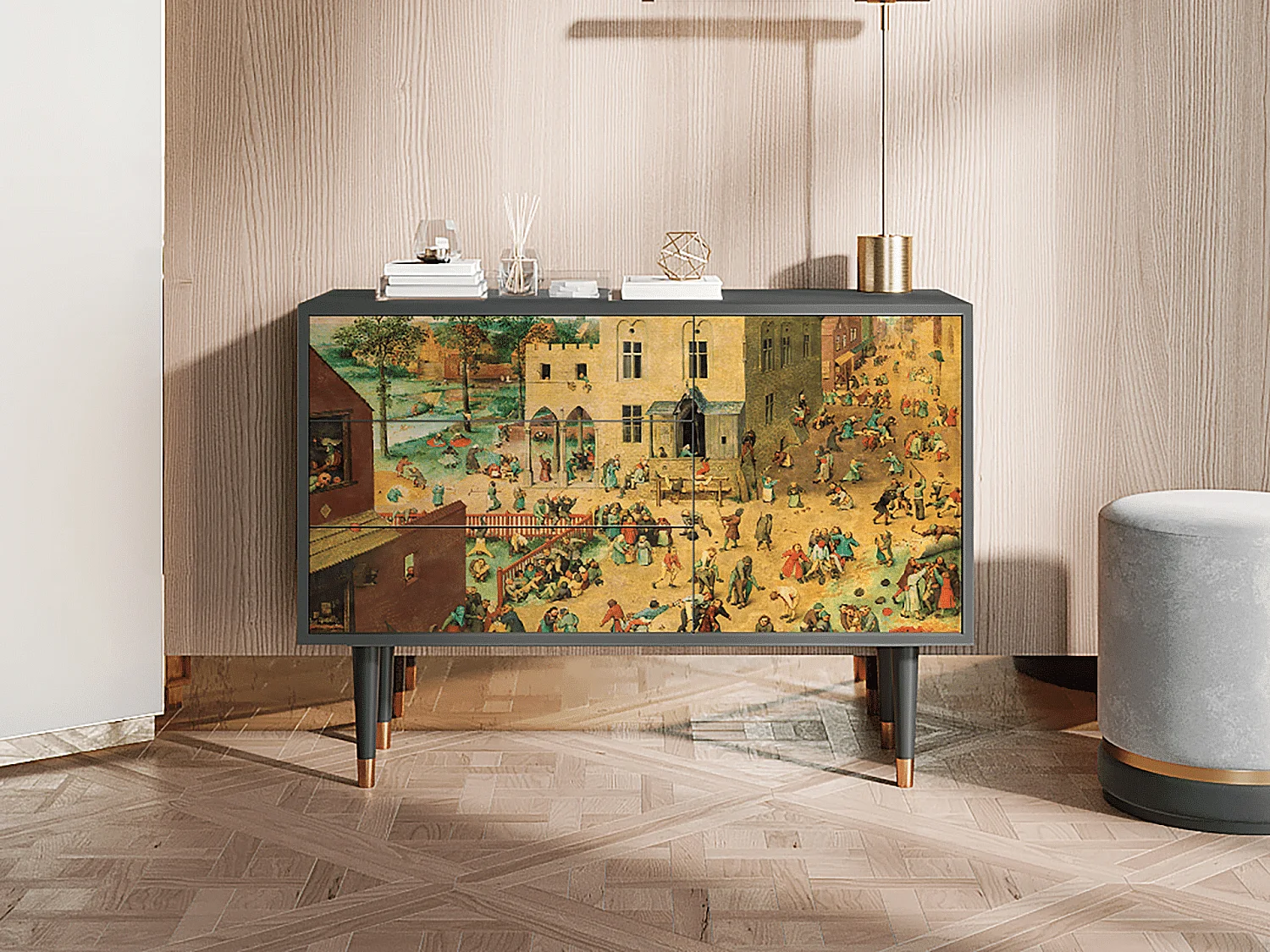 Credenza - 115х84х41 cm - S3 - Children Games, Antracite