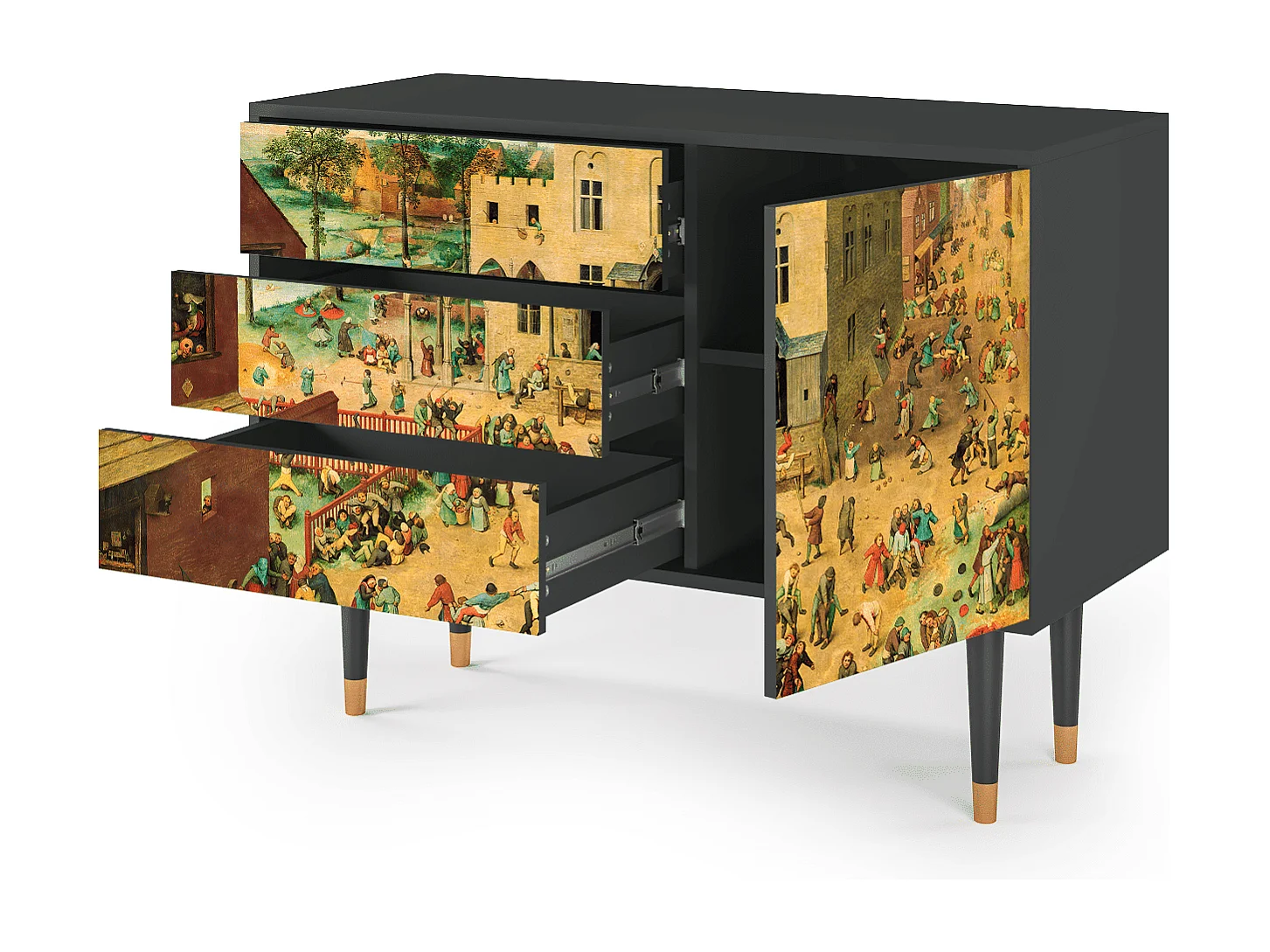 Credenza - 115х84х41 cm - S3 - Children Games, Antracite