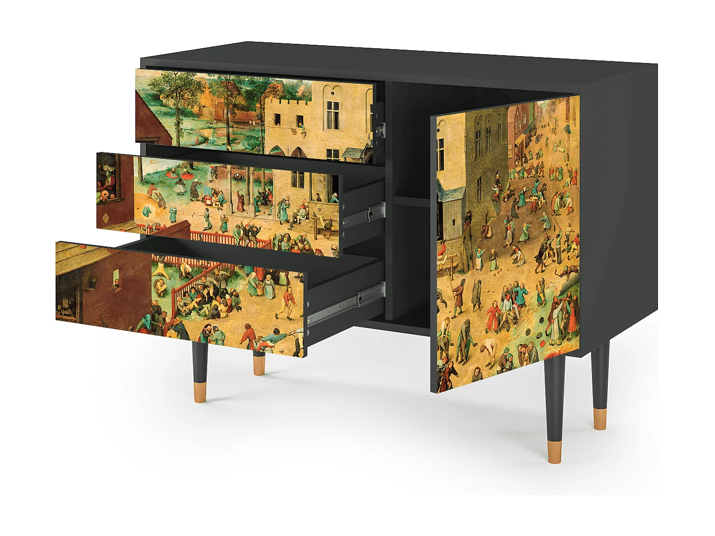 Buffet - 115х84х41 cm - S3 - Children Games, Anthracite