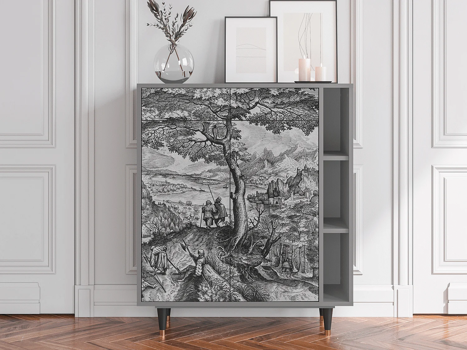 Buffet - 96х110х41 cm - BS6 - Milites Requiescentes, Gris