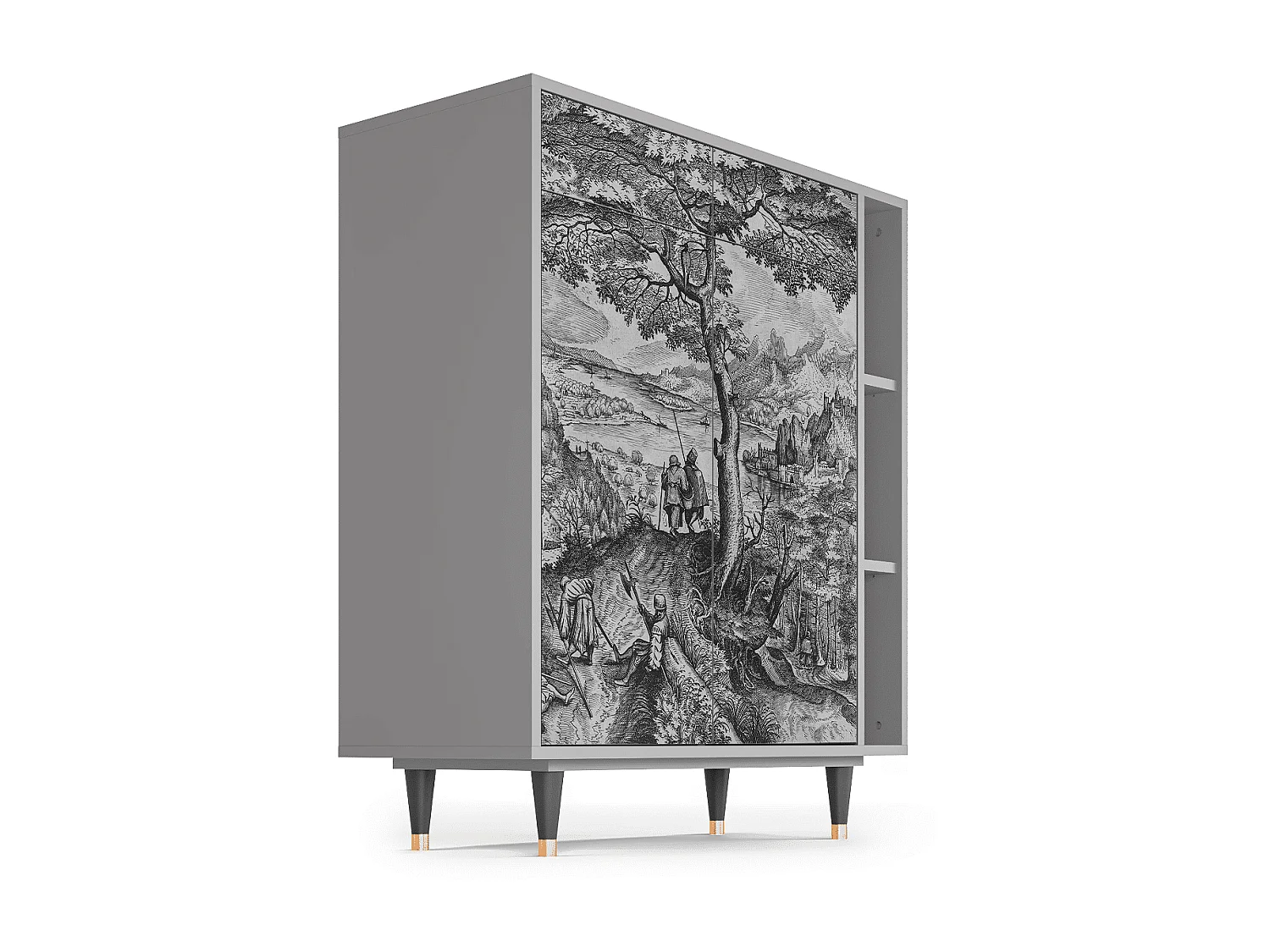 Buffet - 96х110х41 cm - BS6 - Milites Requiescentes, Gris