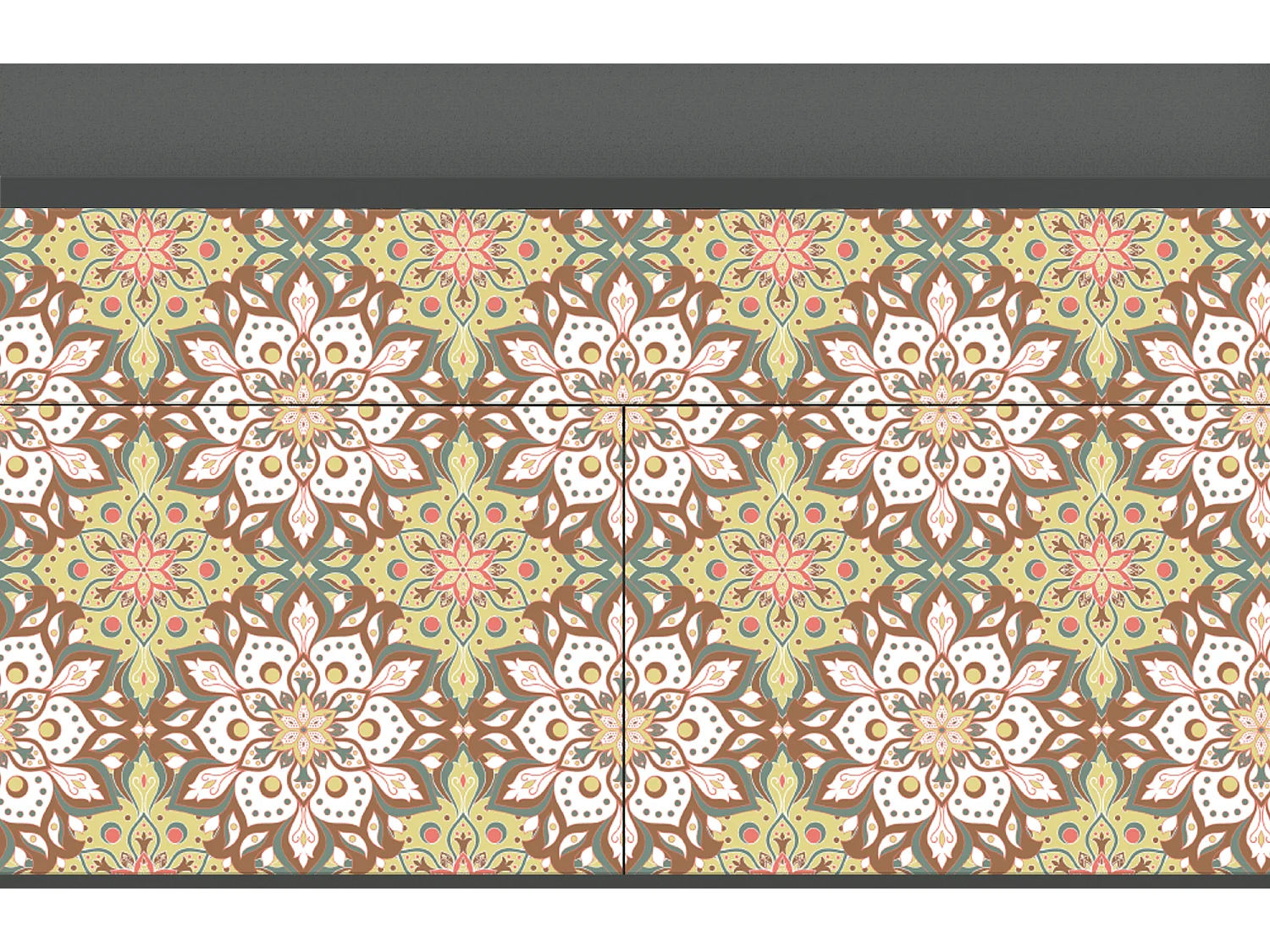 Kredens - 115x85x48 cm - BS4 - Chinese Tea, Antracyt