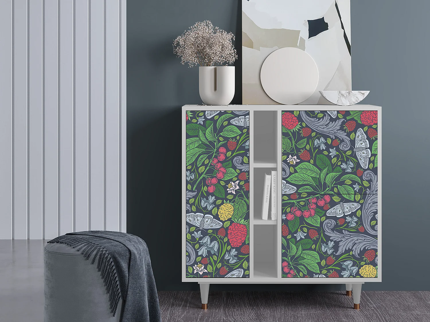 Buffet - 94х96х41 cm - BS5 - Summer Berries, Blanc