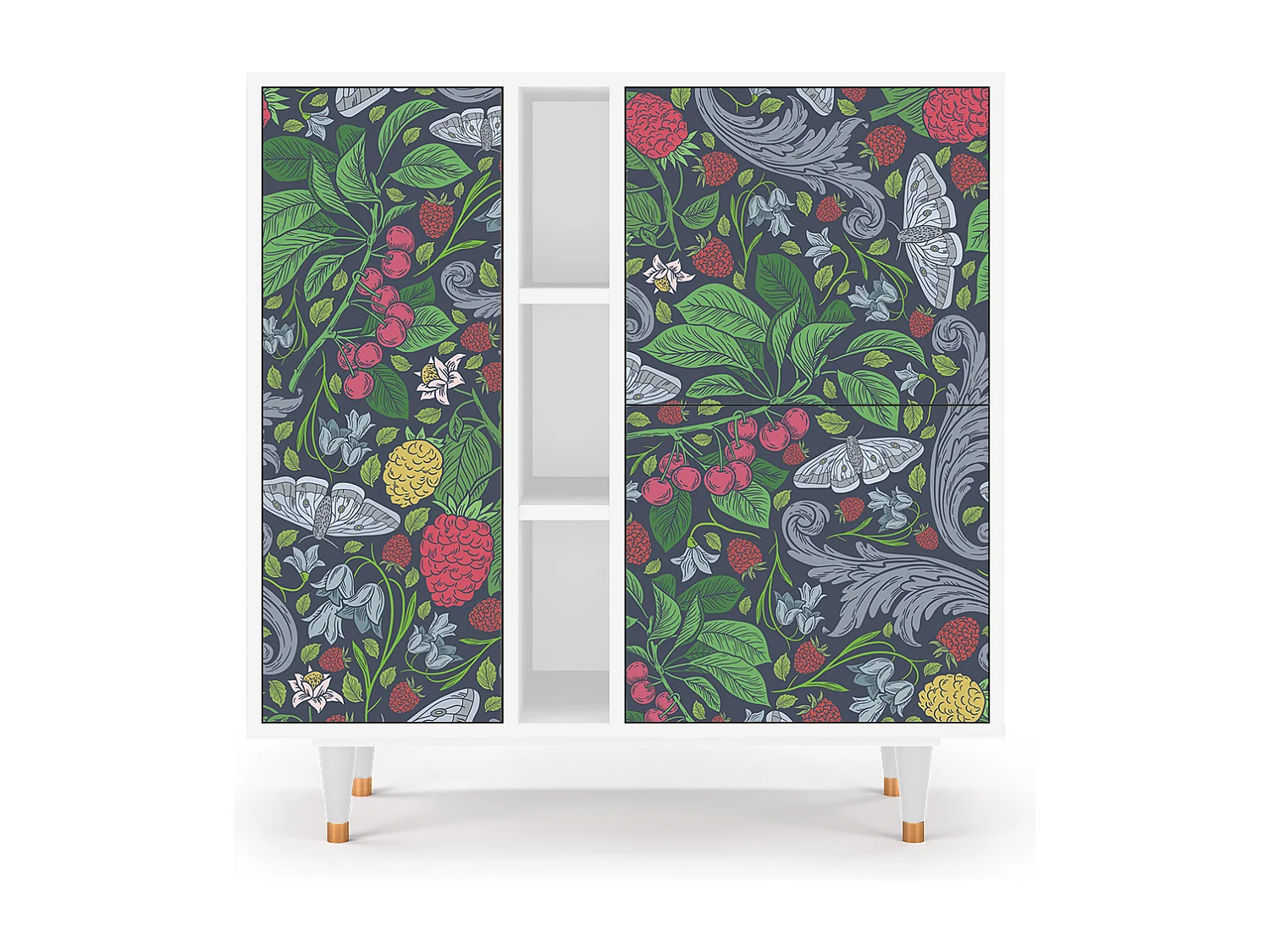 Buffet - 94х96х41 cm - BS5 - Summer Berries, Blanc