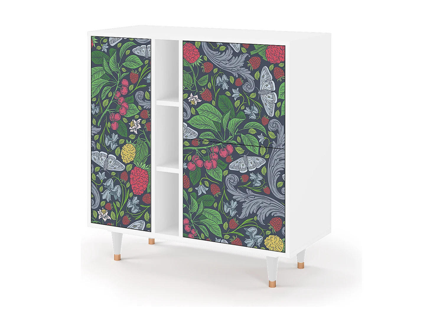 Buffet - 94х96х41 cm - BS5 - Summer Berries, Blanc