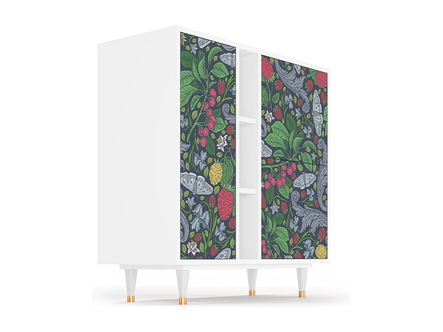 Buffet - 94х96х41 cm - BS5 - Summer Berries, Blanc