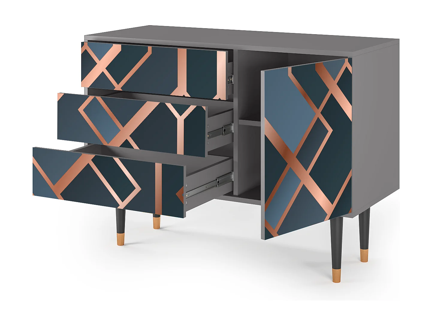 Credenza - 115х84х41 cm - S3 - Ashy 1920', Grigio