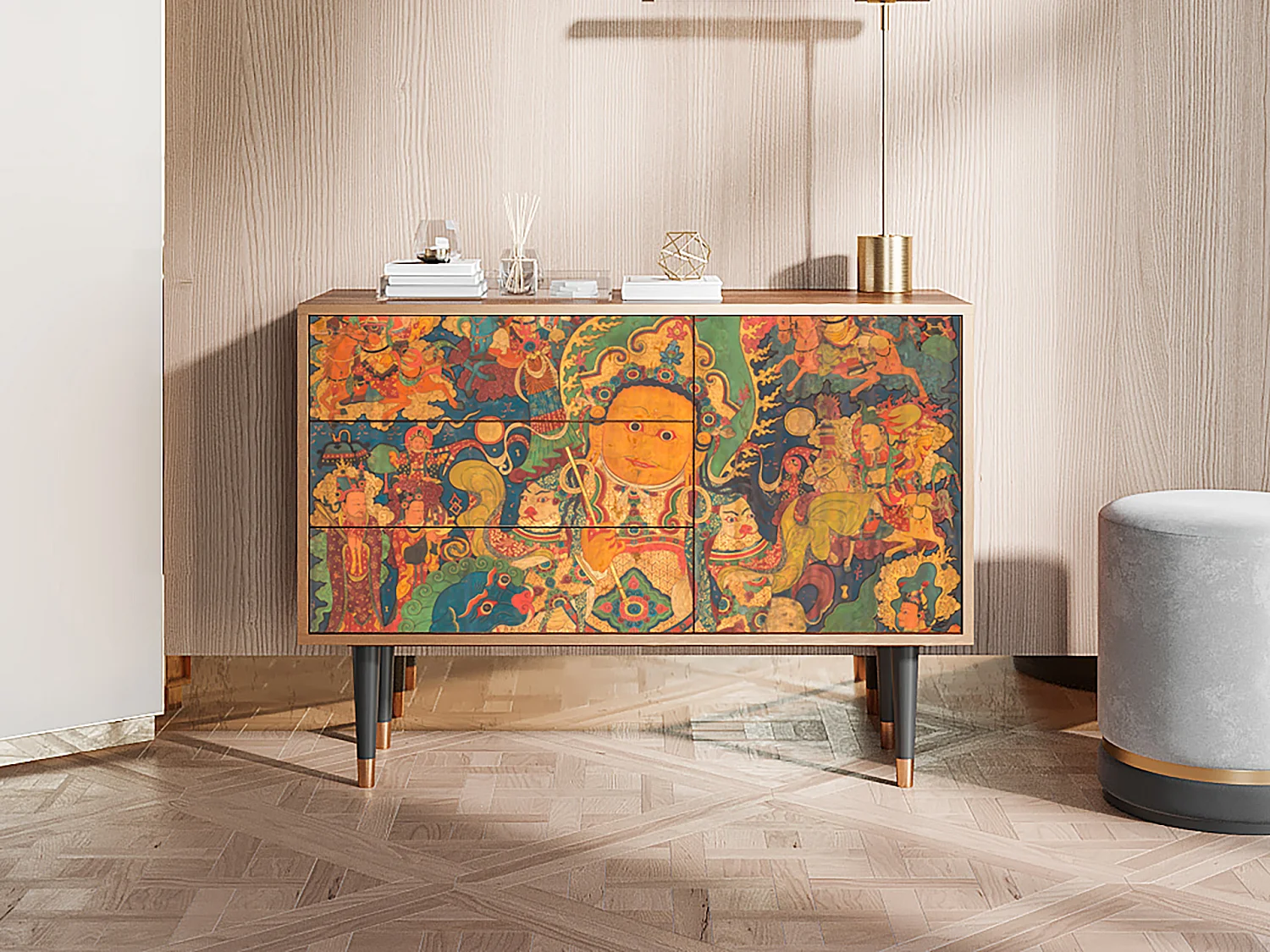 Sideboard - 115х84х41 cm - S3 - God by Vaisravana , Walnuss