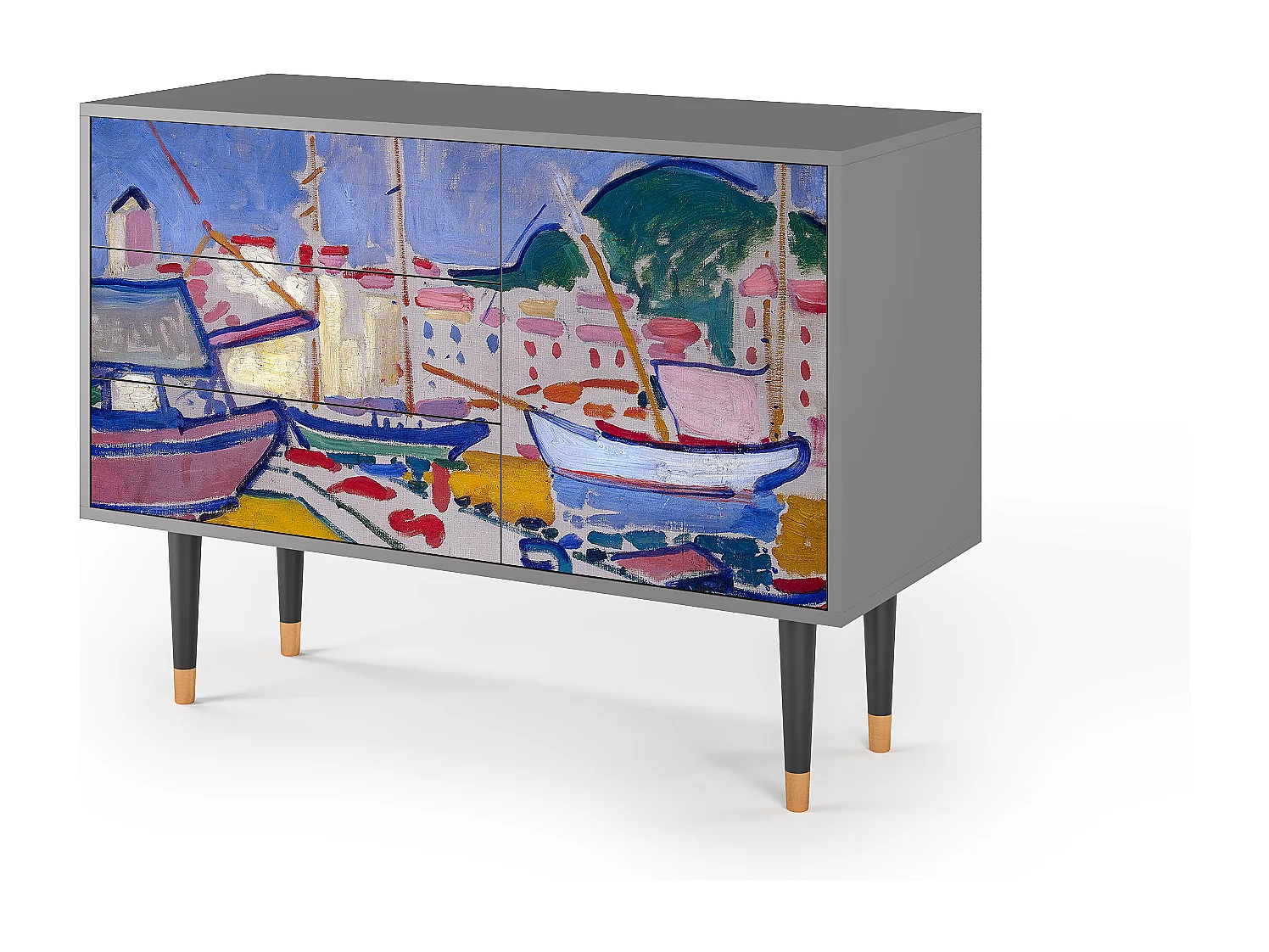 Aparador - 115х84х41 cm - S3 - The Port of Collioure , Gris