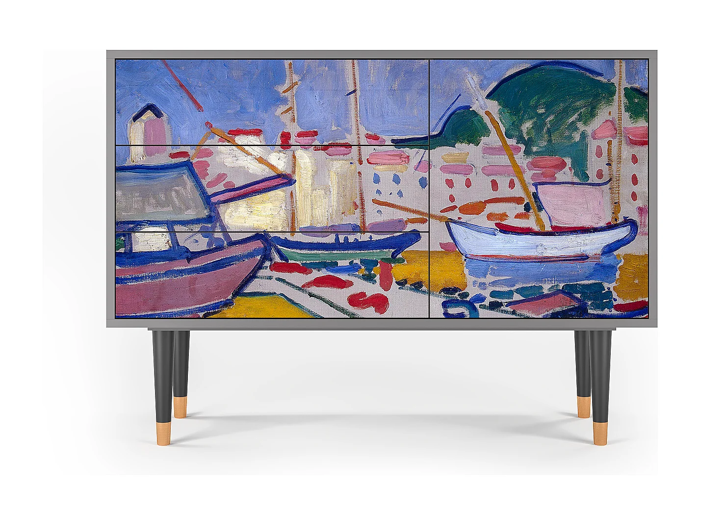 Credenza - 115х84х41 cm - S3 - The Port of Collioure , Grigio