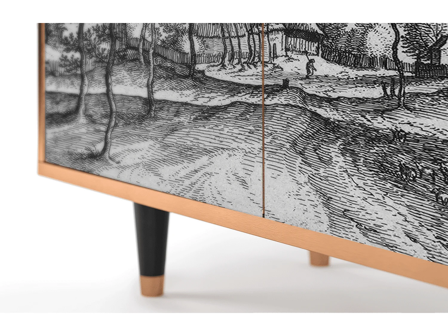 Sideboard - 94x96x48 cm - BS3 - Village Road, Walnuss