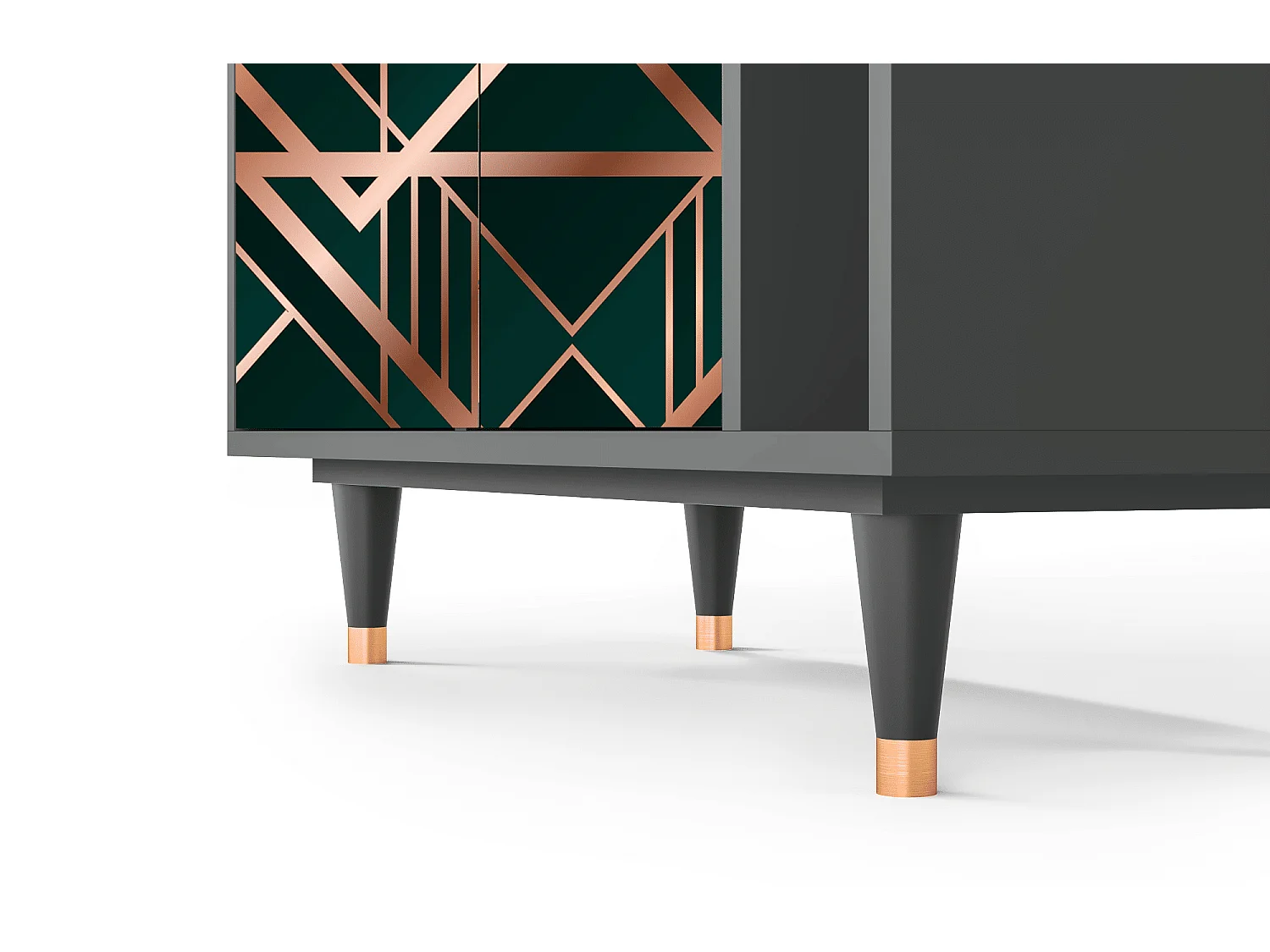 Kredens - 96х110х41 cm - BS6 - Emerald Gatsby, Antracyt