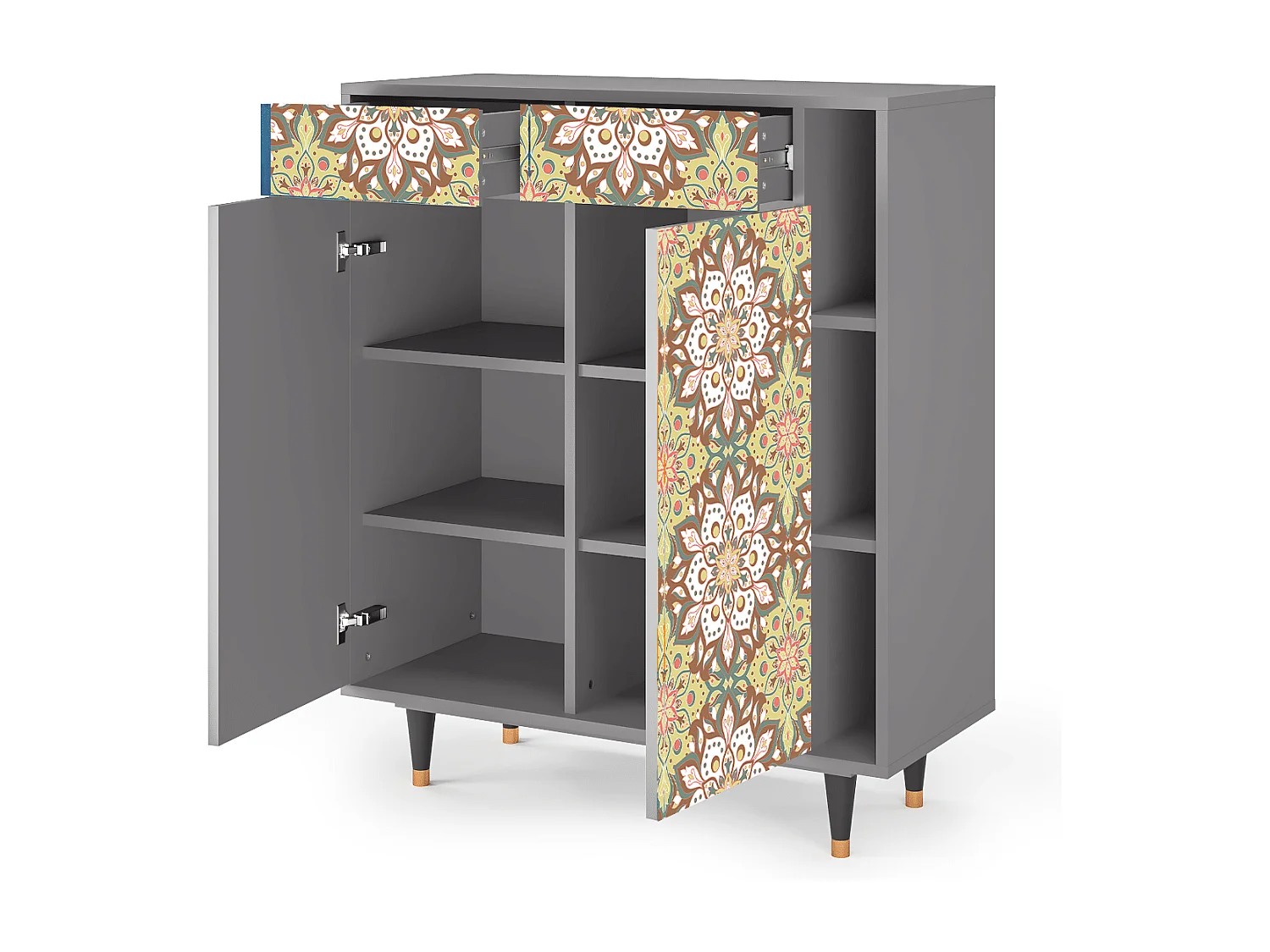 Credenza - 96х110х41 cm - BS6 - Chinese Tea, Grigio