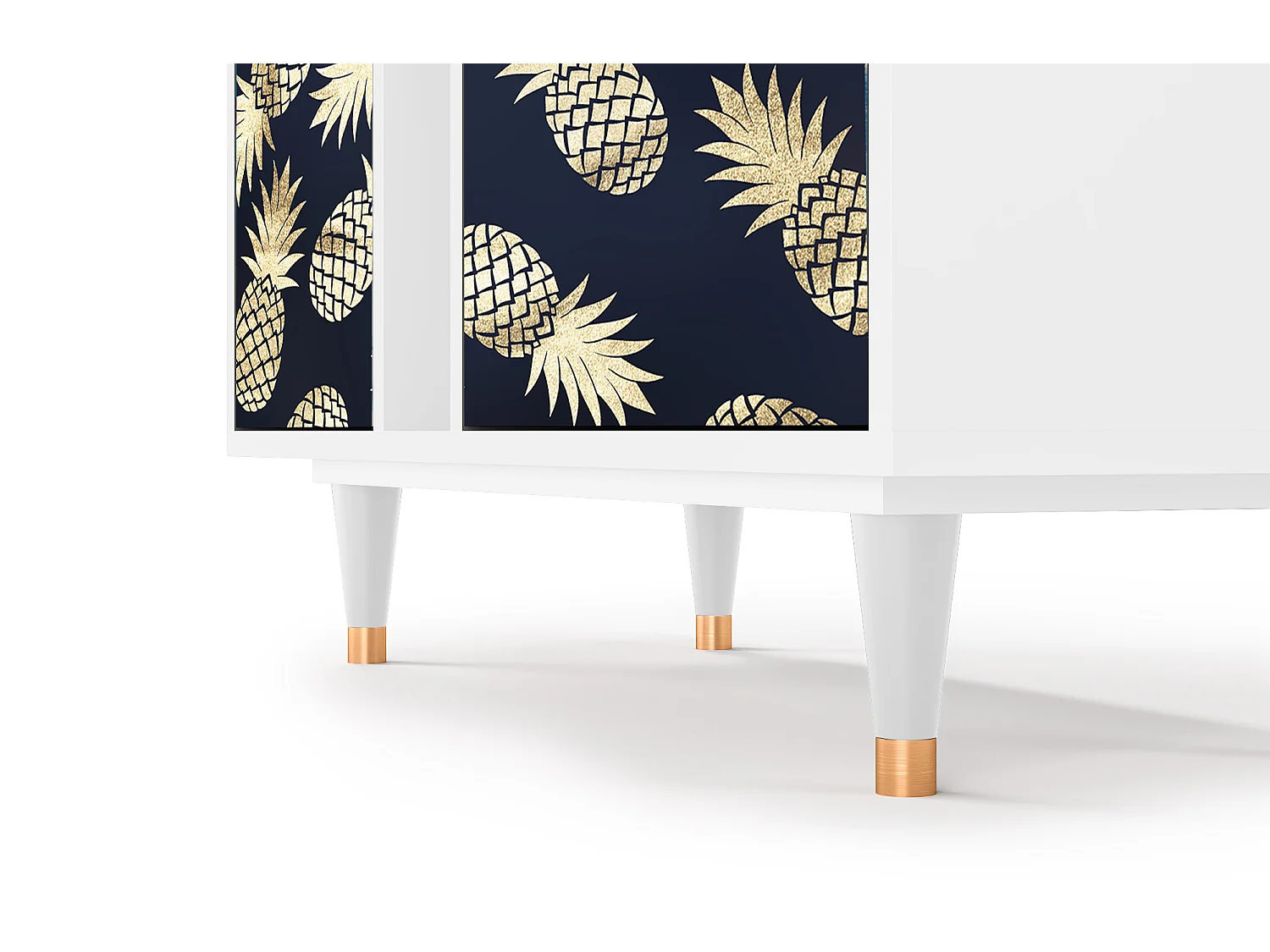 Kredens - 94х96х41 cm - BS5 - Sunny Pineaple, Biały