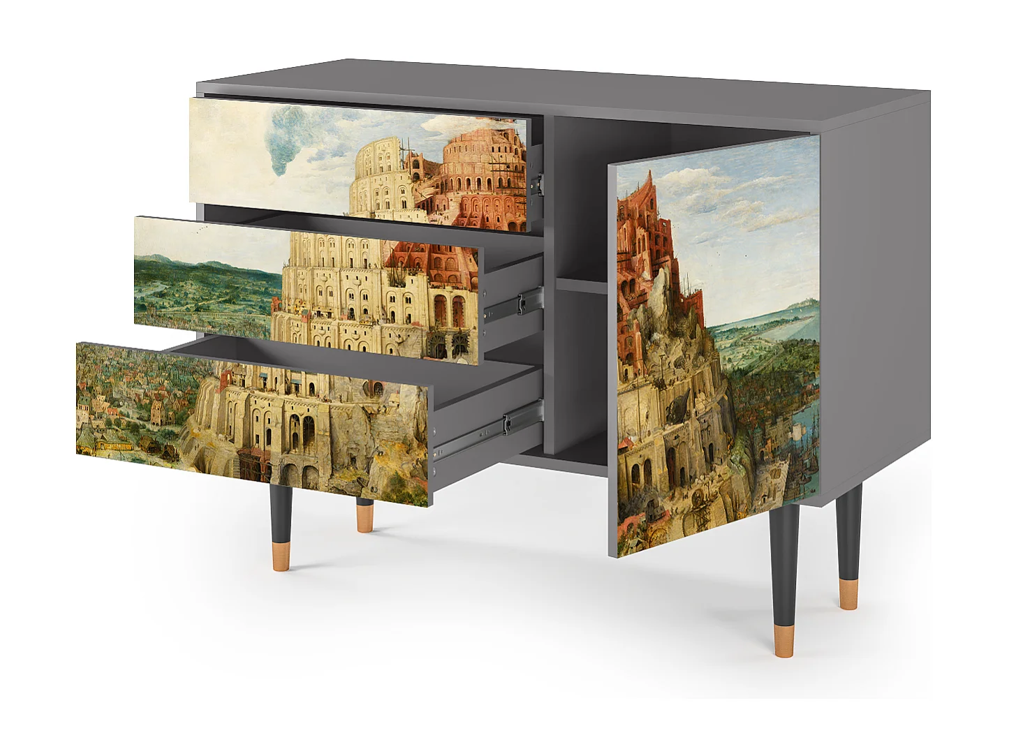 Buffet - 115х84х41 cm - S3 - Elder The Tower, Gris