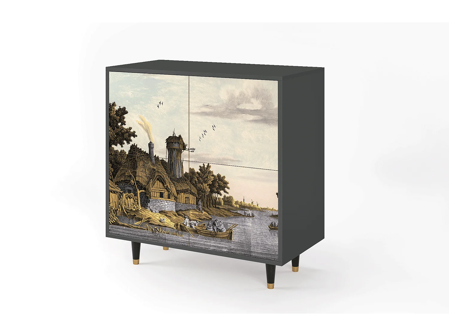 Credenza - 94x96x48 cm - BS3 - Mill along a River, Antracite