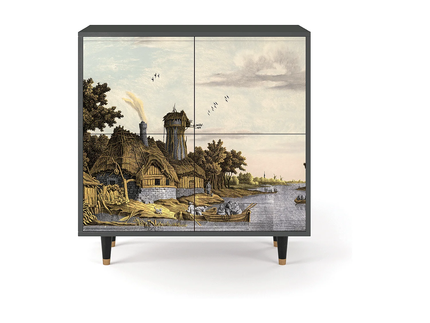 Buffet - 94x96x48 cm - BS3 - Mill along a River, Anthracite