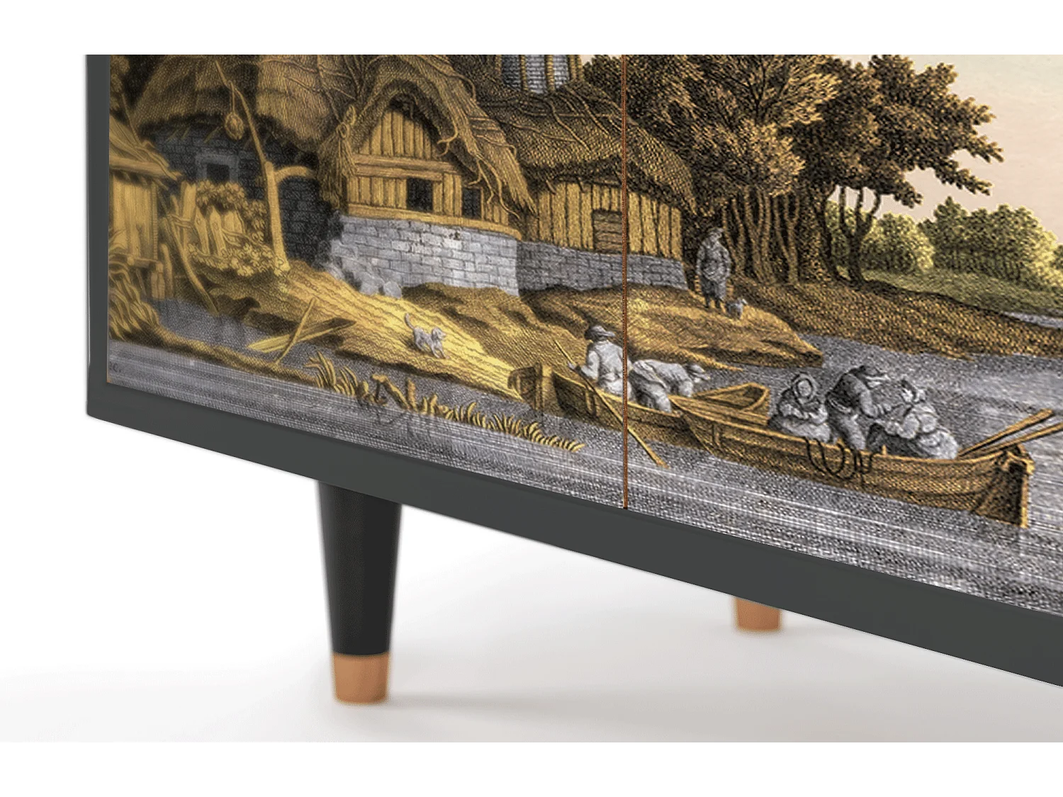 Buffet - 94x96x48 cm - BS3 - Mill along a River, Anthracite