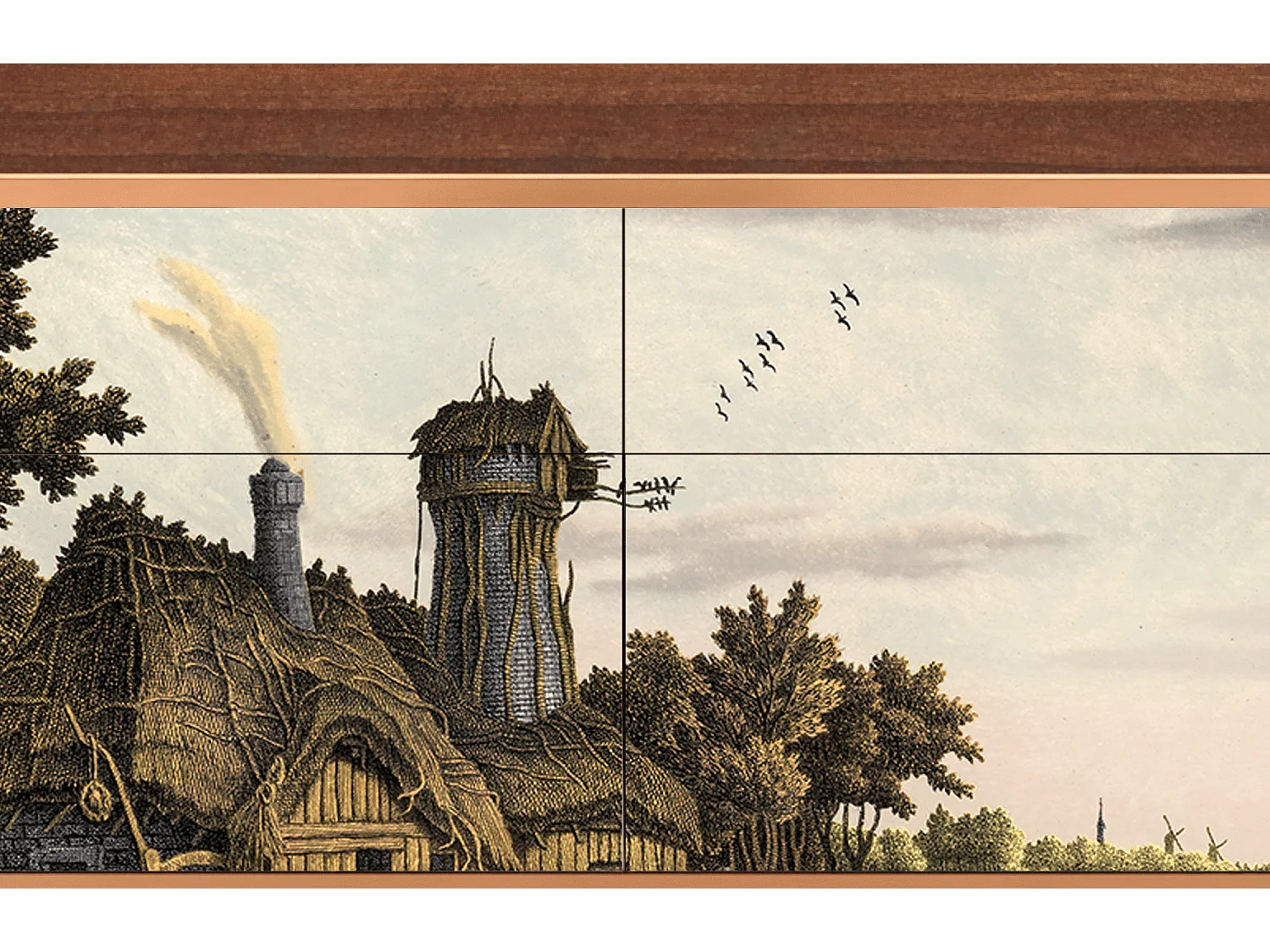 Buffet - 115x85x48 cm - BS4 - Mill along a River, Noyer