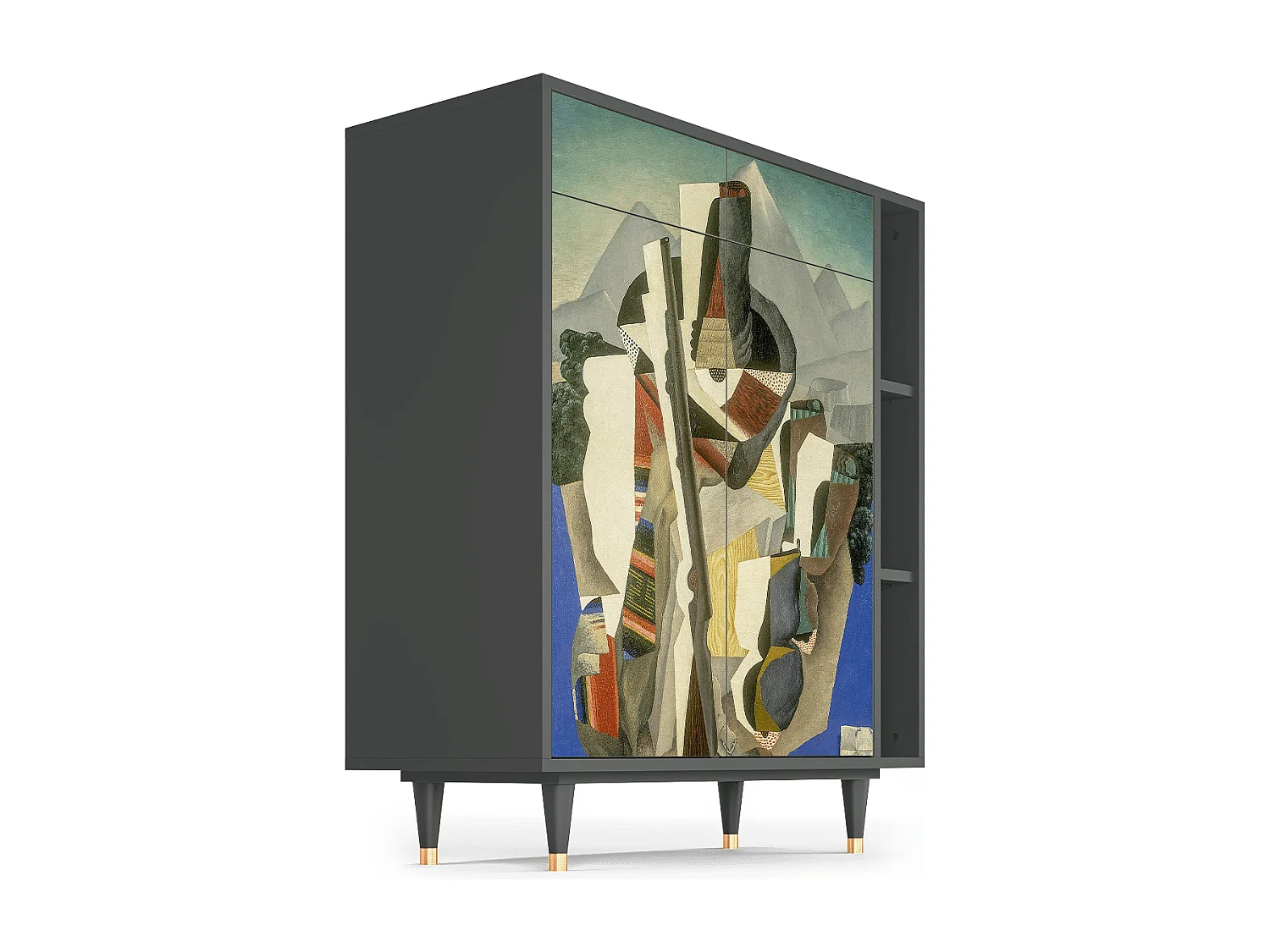 Kredens - 96х110х41 cm - BS6 - The Cubist Paintings , Antracyt