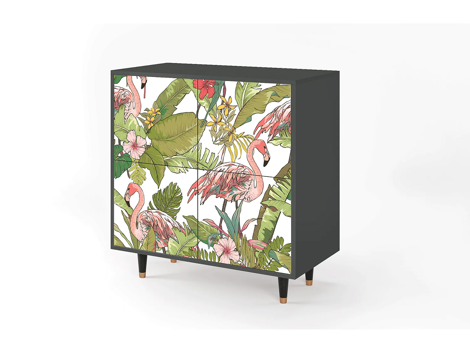 Buffet - 94x96x48 cm - BS3 - Sweet Flamingo, Anthracite