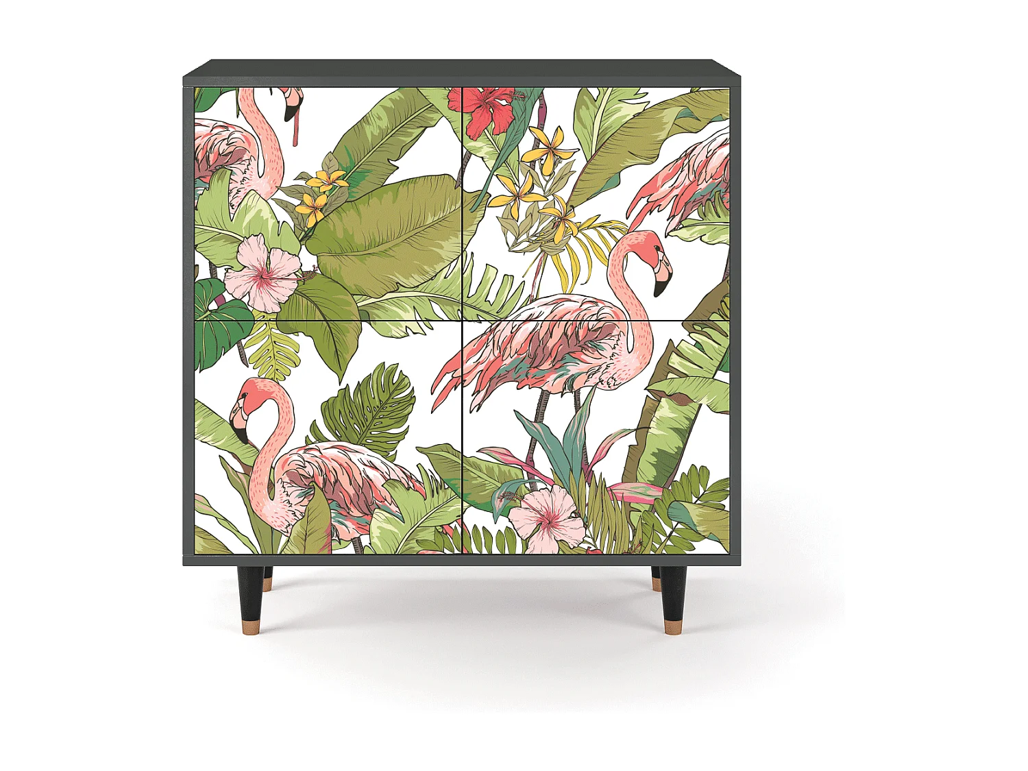 Sideboard - 94x96x48 cm - BS3 - Sweet Flamingo, Anthrazit
