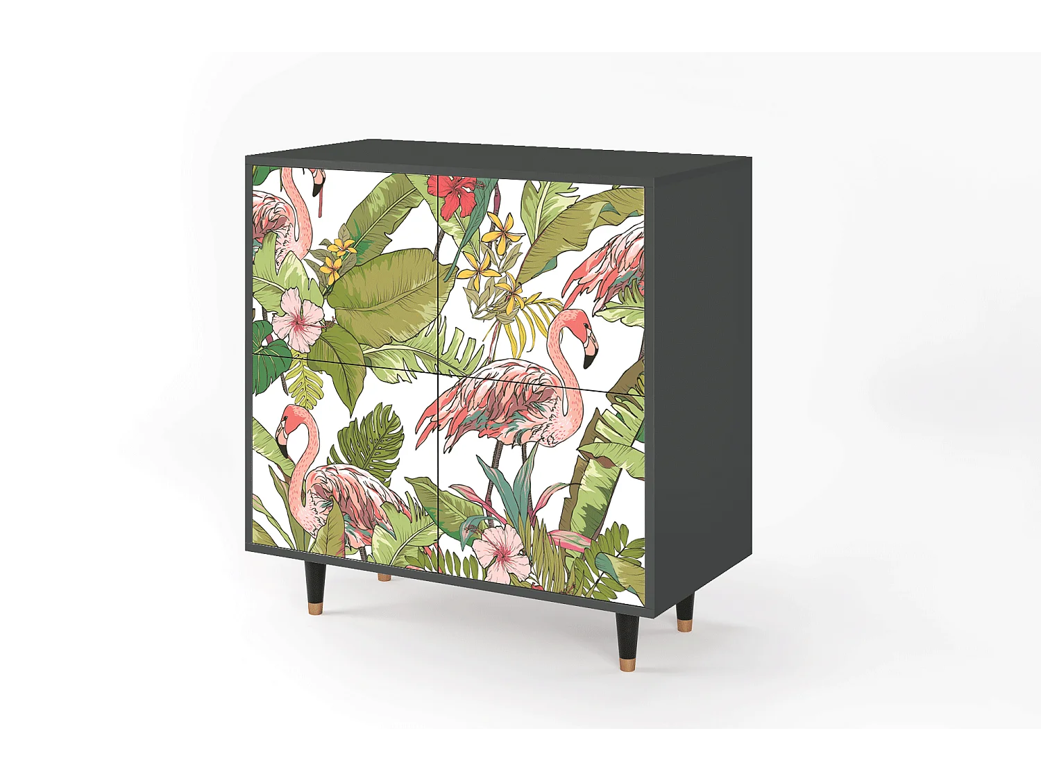 Sideboard - 94x96x48 cm - BS3 - Sweet Flamingo, Anthrazit