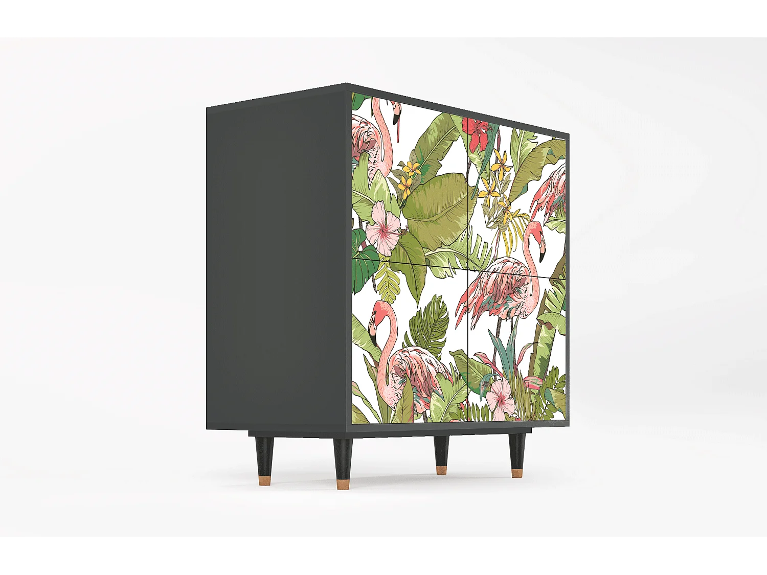 Sideboard - 94x96x48 cm - BS3 - Sweet Flamingo, Anthrazit