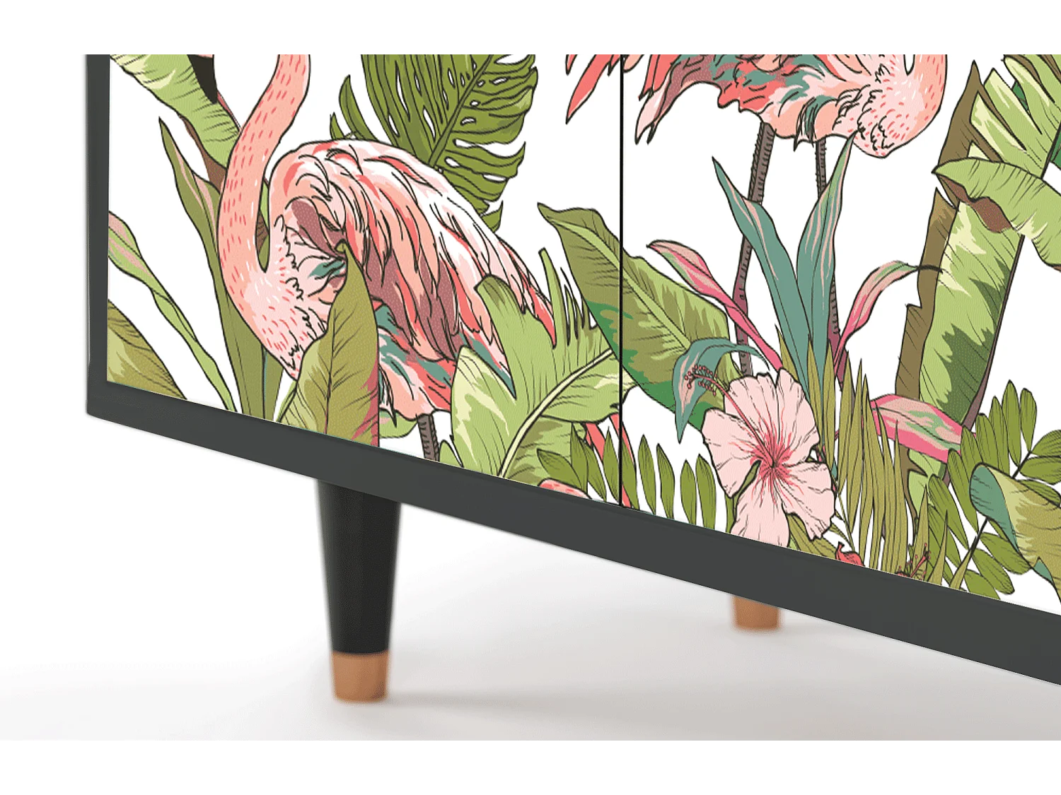 Sideboard - 94x96x48 cm - BS3 - Sweet Flamingo, Anthrazit