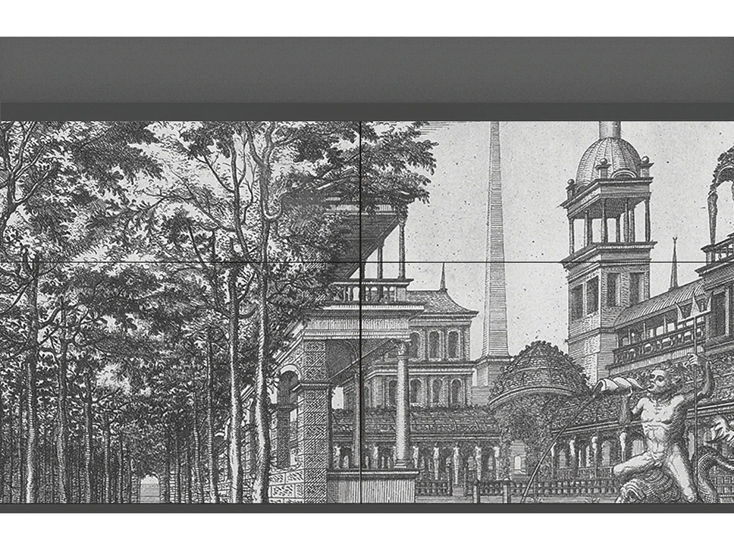 Kredens - 115x85x48 cm - BS4 - View of the Piazza, Antracyt