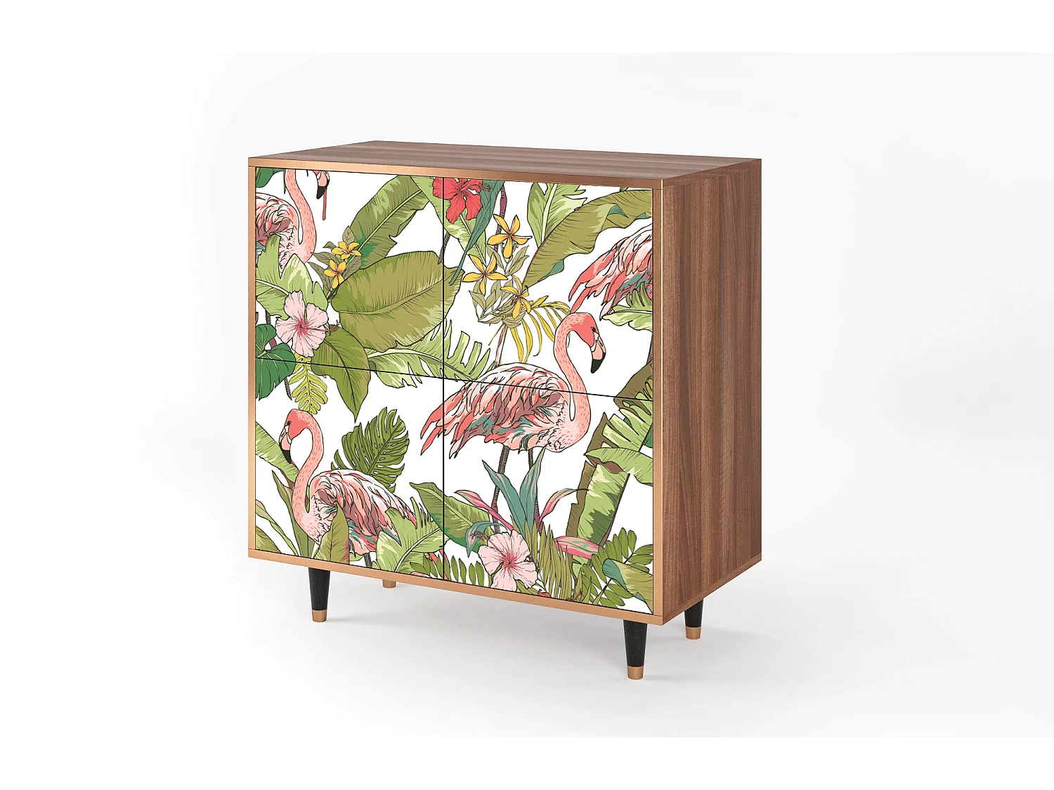 Buffet - 94x96x48 cm - BS3 - Sweet Flamingo, Noyer