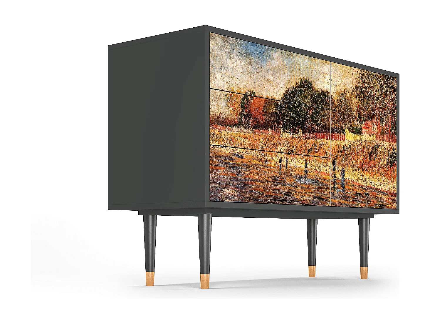 Buffet - 115х84х41 cm - S3 - The Banks, Anthracite