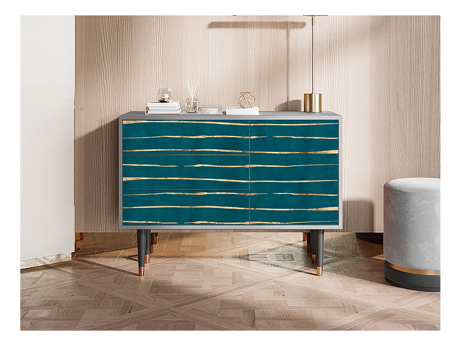 Buffet - 115х84х41 cm - S3 - Ocean Drive, Gris