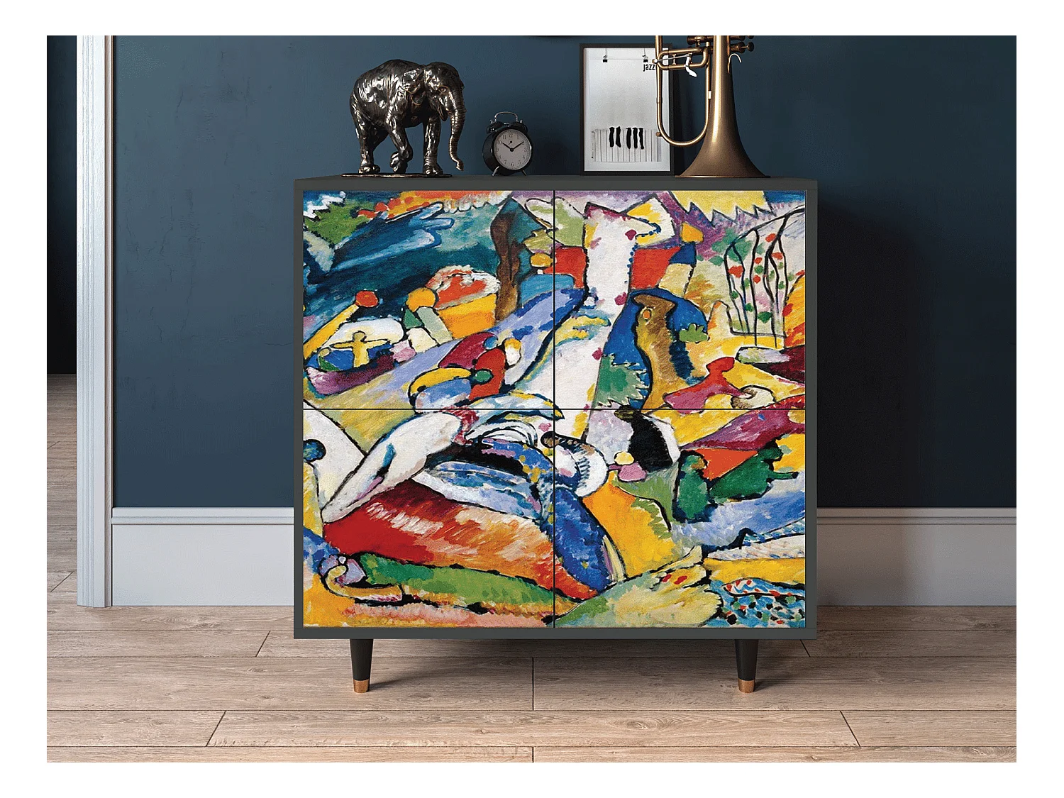 Sideboard - 94x96x48 cm - BS3 - Improvisation 26  , Anthrazit