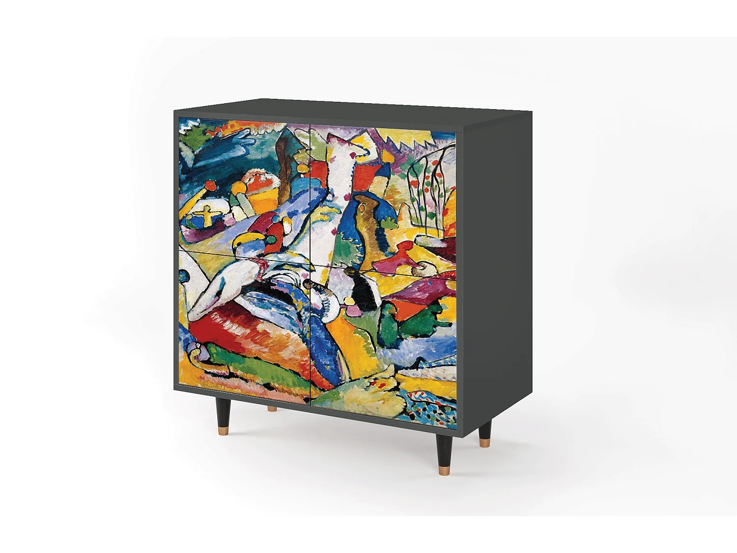 Sideboard - 94x96x48 cm - BS3 - Improvisation 26  , Anthrazit