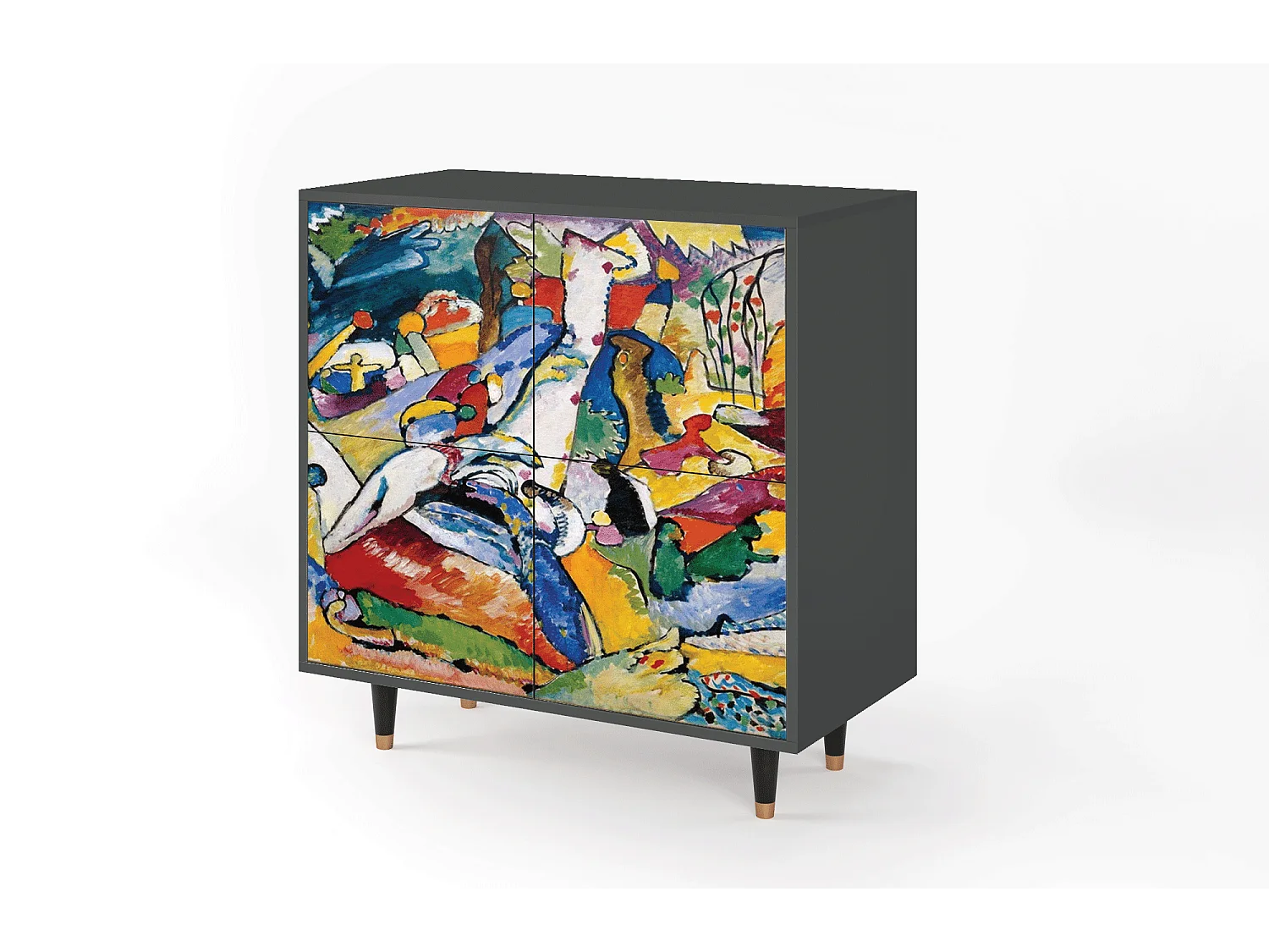 Sideboard - 94x96x48 cm - BS3 - Improvisation 26  , Anthrazit