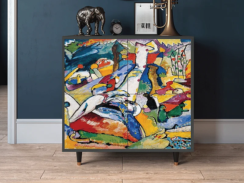 Sideboard - 94x96x48 cm - BS3 - Improvisation 26  , Anthrazit
