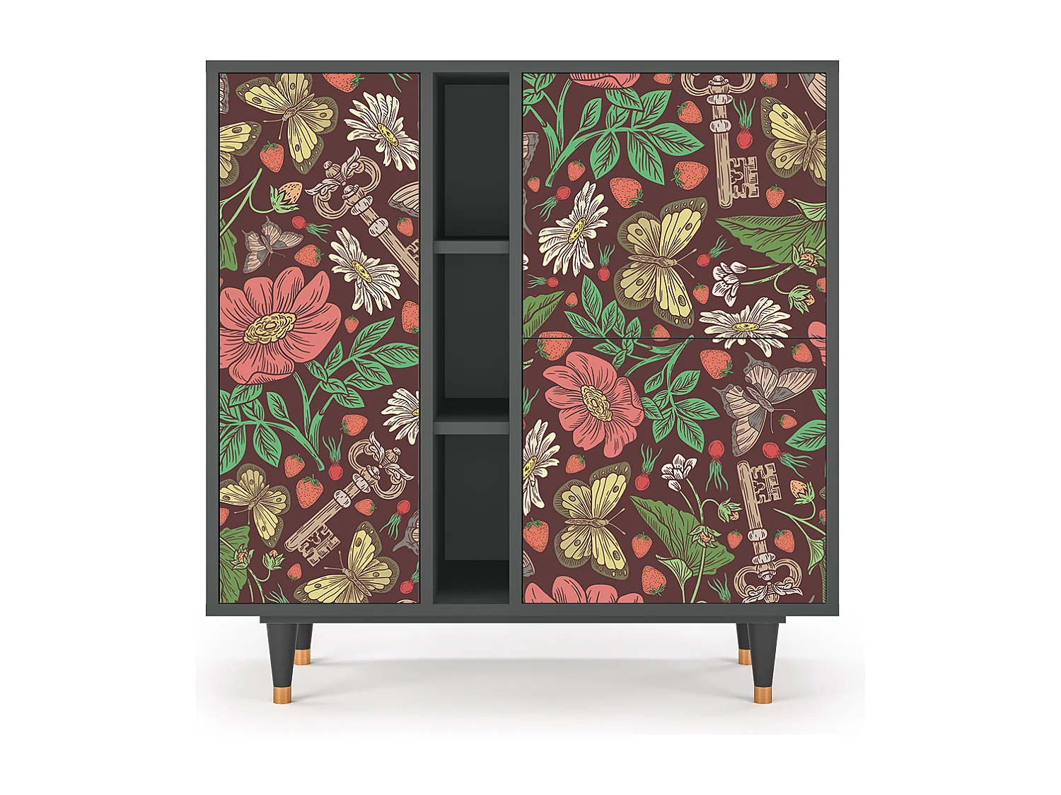 Buffet - 94х96х41 cm - BS5 - Alice in Wonderland, Anthracite