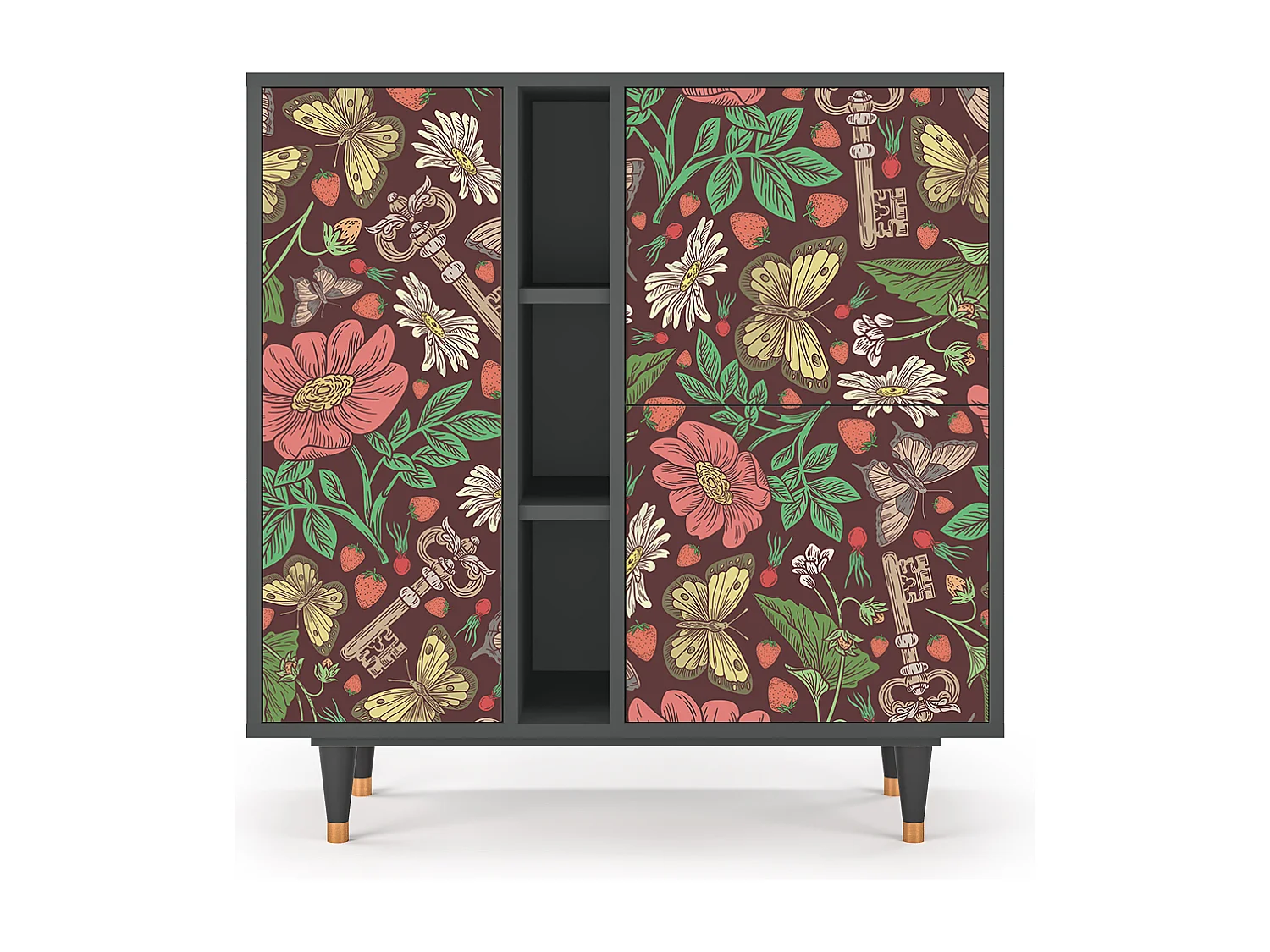 Buffet - 94х96х41 cm - BS5 - Alice in Wonderland, Anthracite