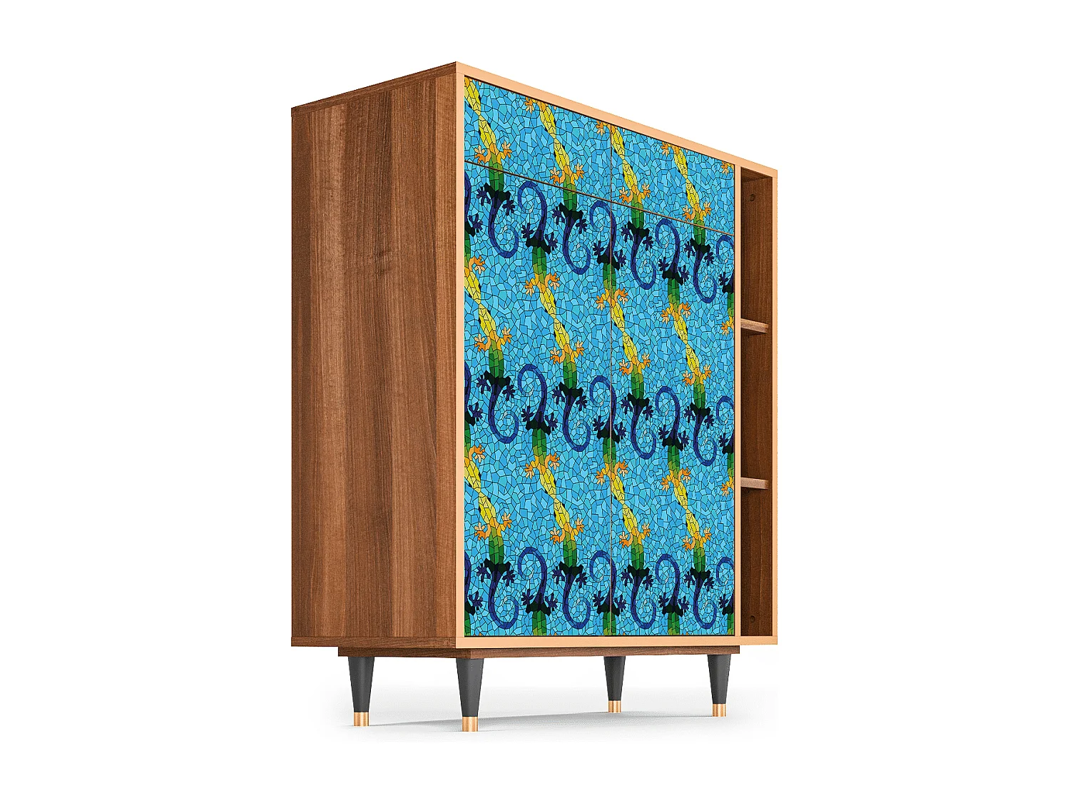 Buffet - 96х110х41 cm - BS6 - Gaudi's Lizard, Noyer