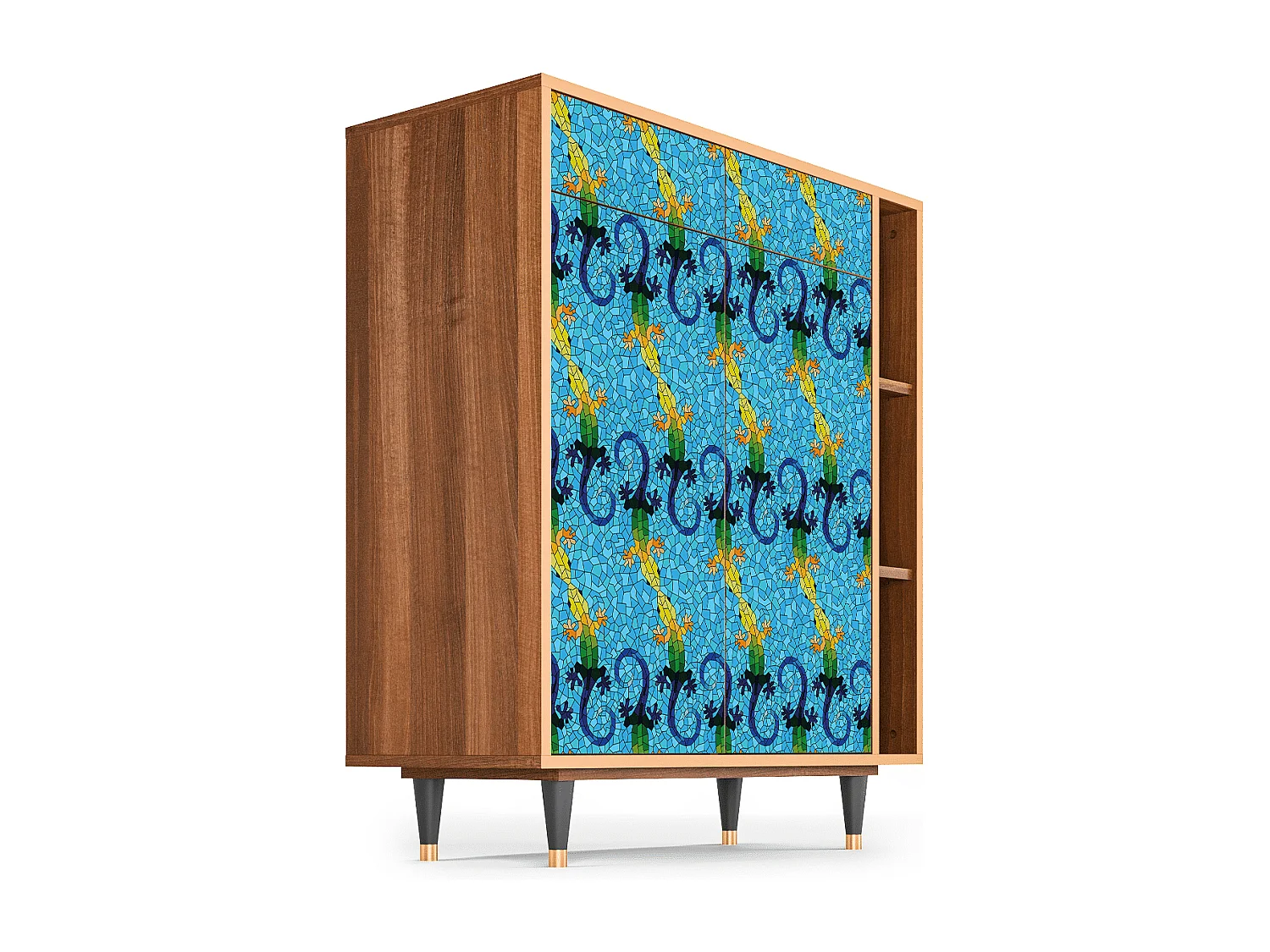 Buffet - 96х110х41 cm - BS6 - Gaudi's Lizard, Noyer