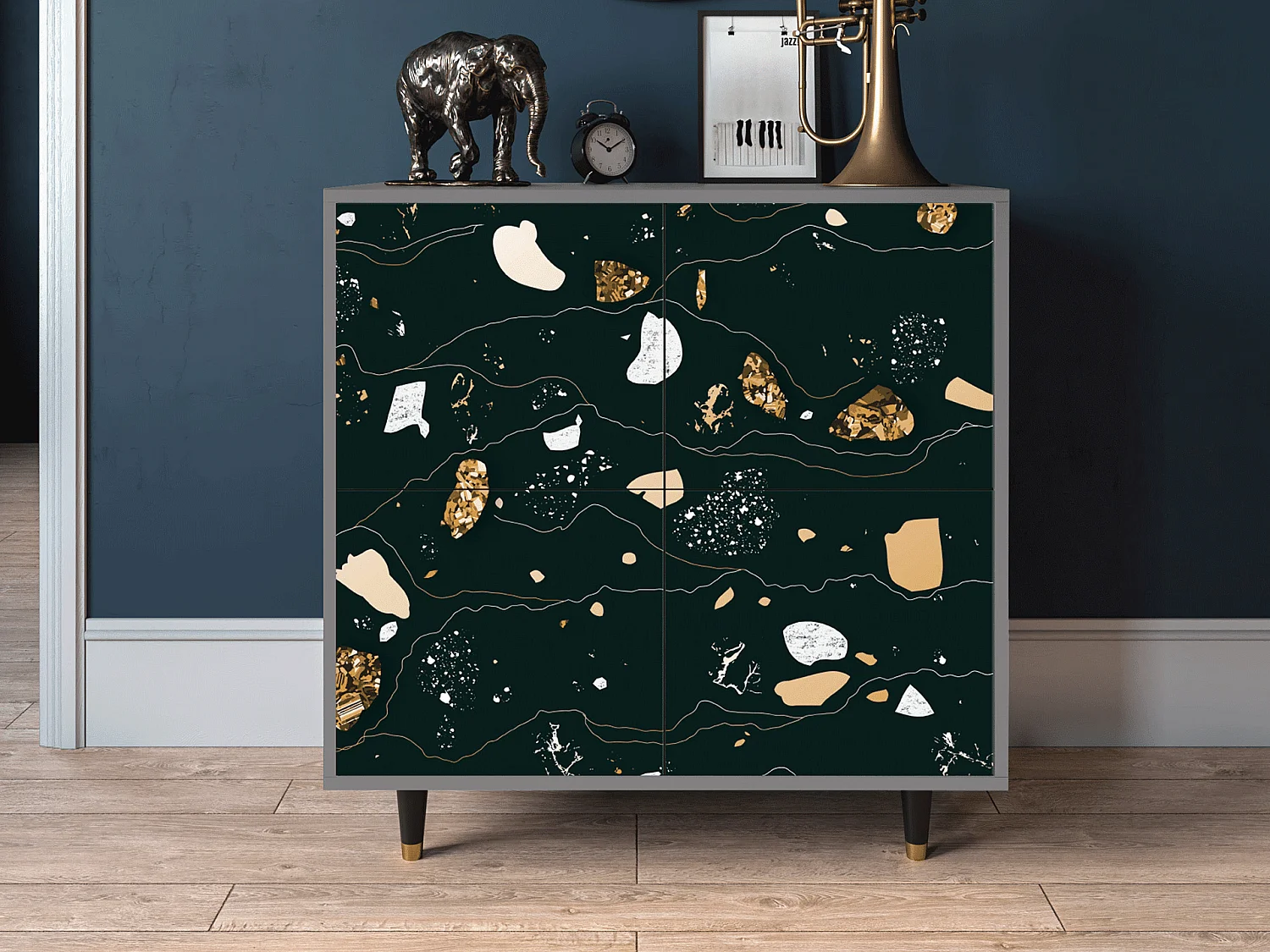 Sideboard - 94x96x48 cm - BS3 - Space Rocks, Grau