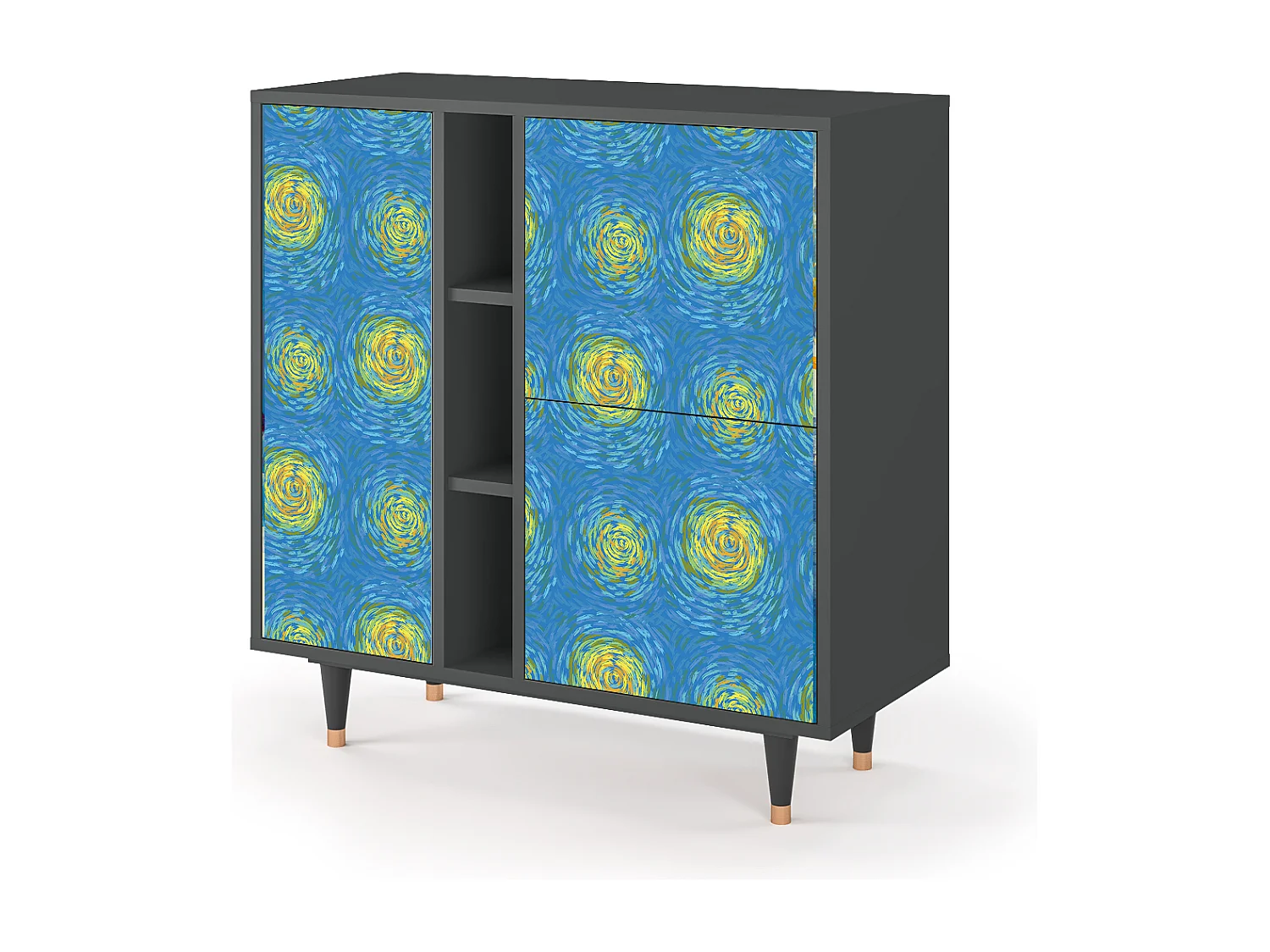 Aparador - 94х96х41 cm - BS5 - Van Gogh Lights, Antracita