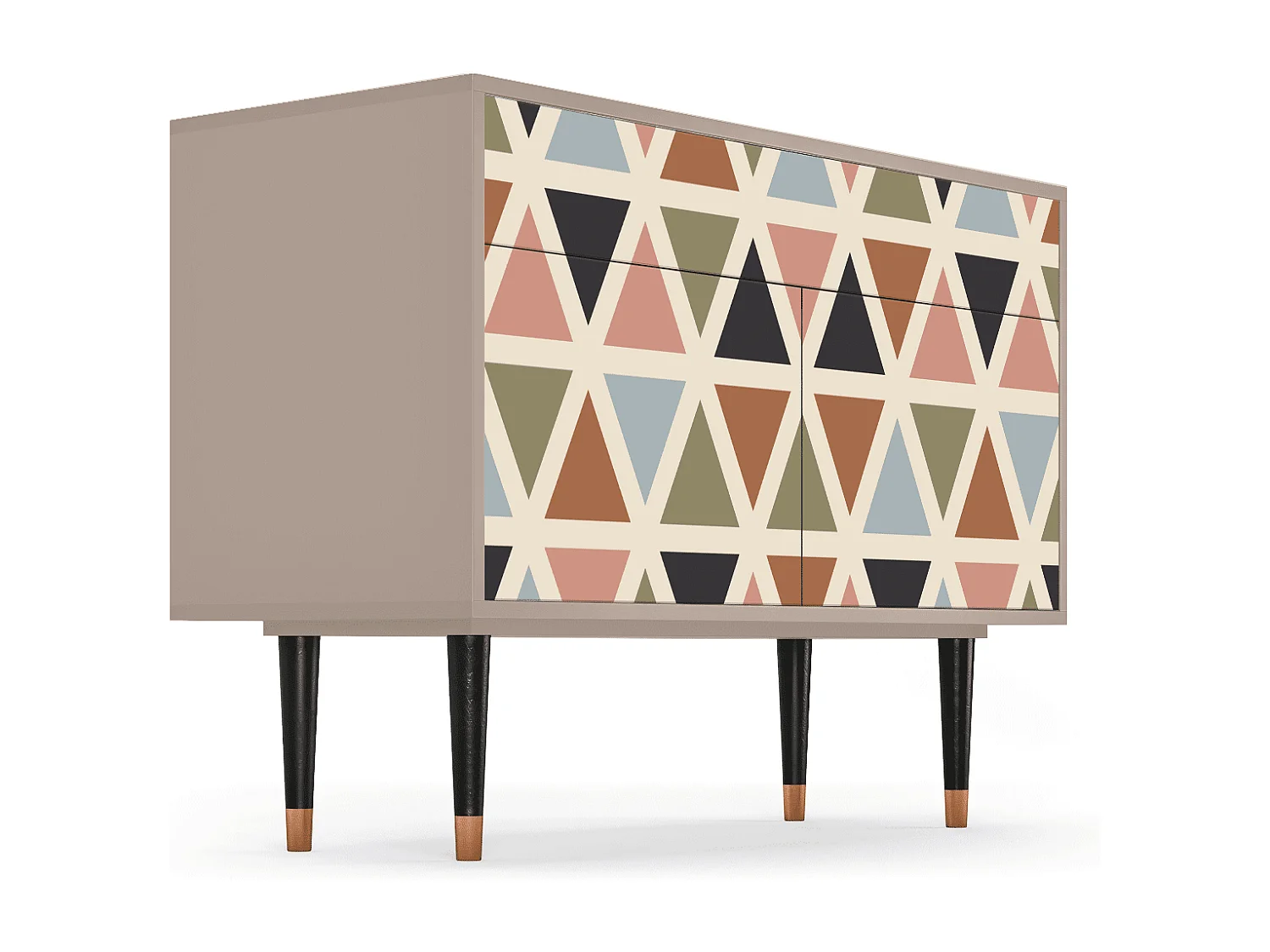 Buffet - 115x85x48 cm - BS4 - Royal Triangles, Latte