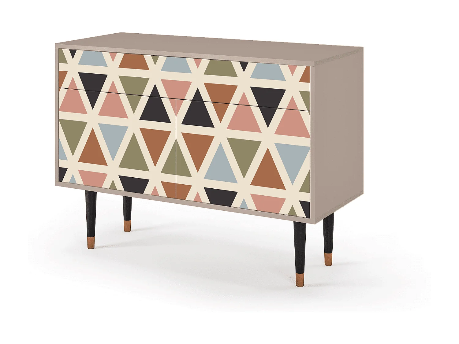 Buffet - 115x85x48 cm - BS4 - Royal Triangles, Latte