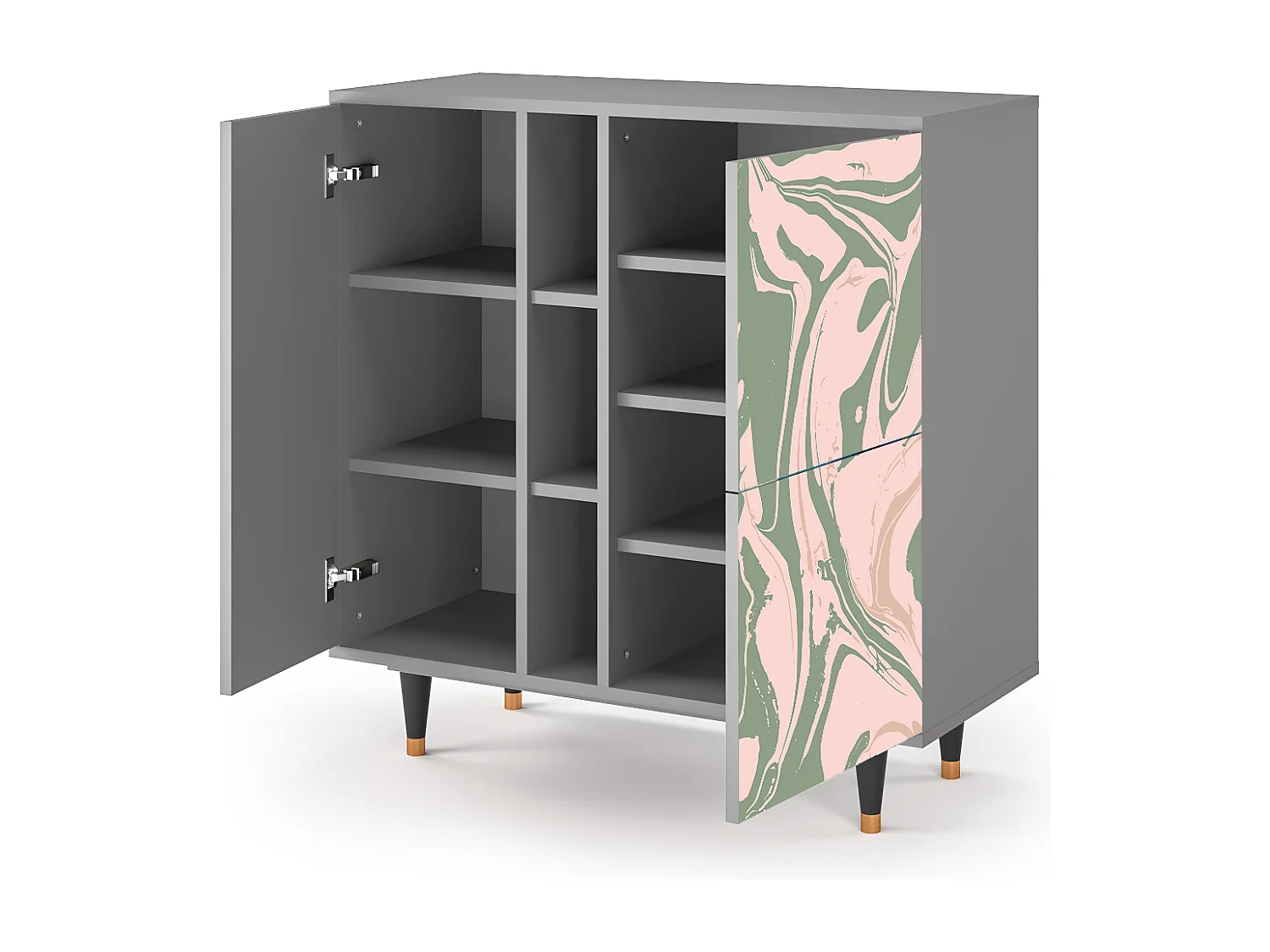 Buffet - 94х96х41 cm - BS5 - Aquarelle, Gris