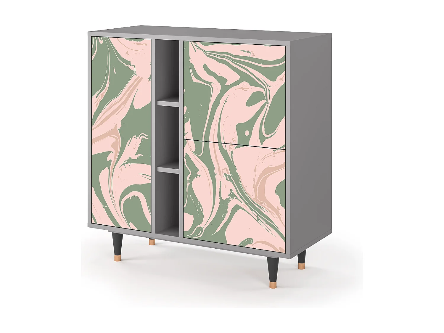 Buffet - 94х96х41 cm - BS5 - Aquarelle, Gris