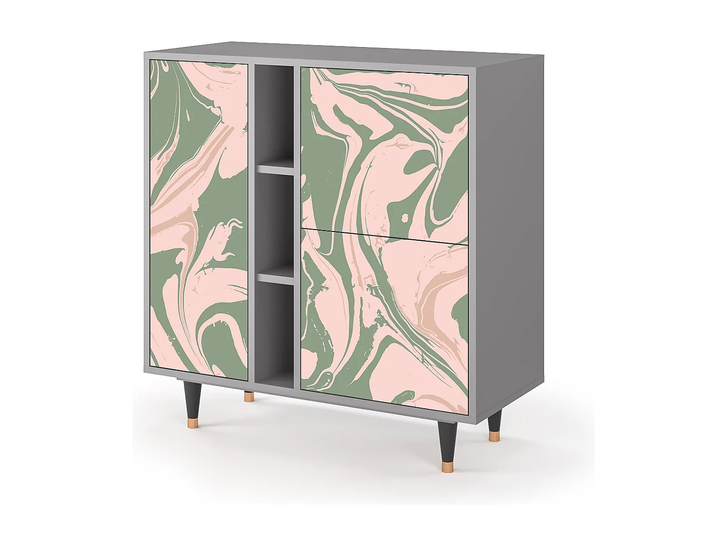 Buffet - 94х96х41 cm - BS5 - Aquarelle, Gris