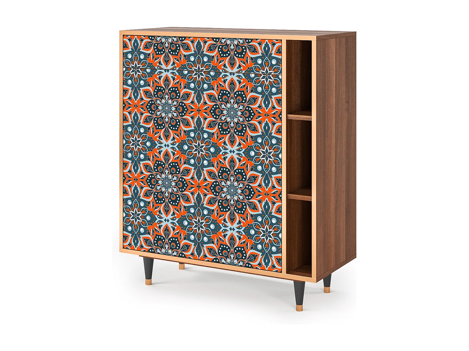 Dressoir - 96х110х41 cm - BS6 - Fire Beetle, Walnoot